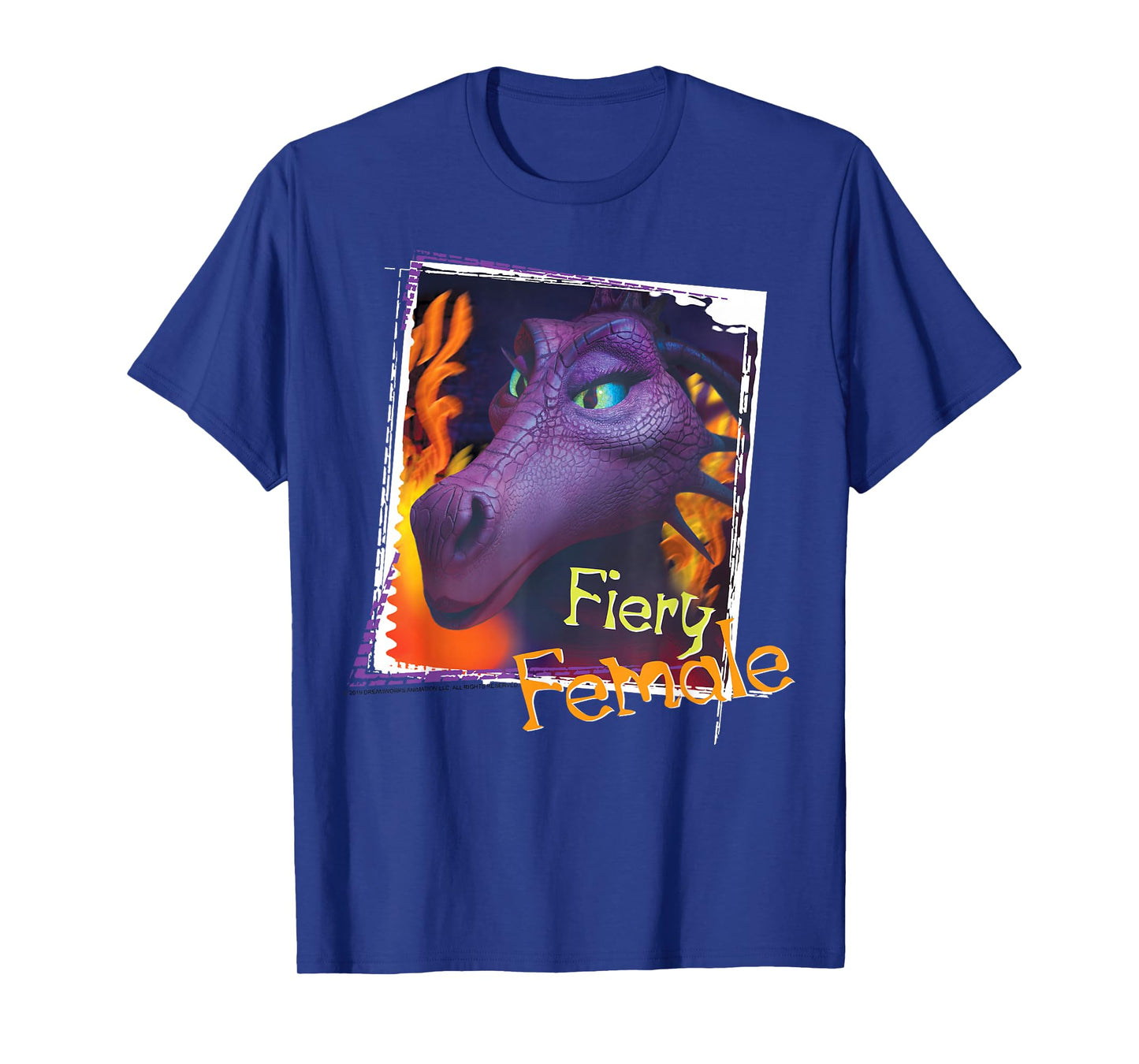 Shrek Dragon Fiery Female Photo Portrait T-Shirt