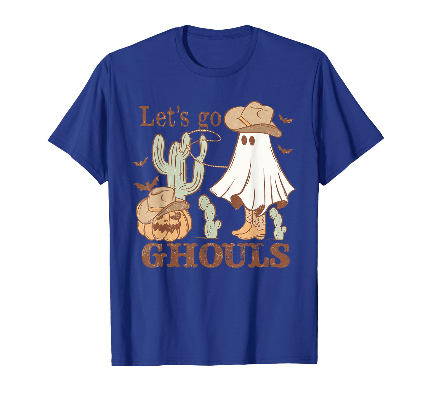 Let´s go Ghoul Ghost Cowboy Hat Lasso Rodeo Halloween T-Shirt