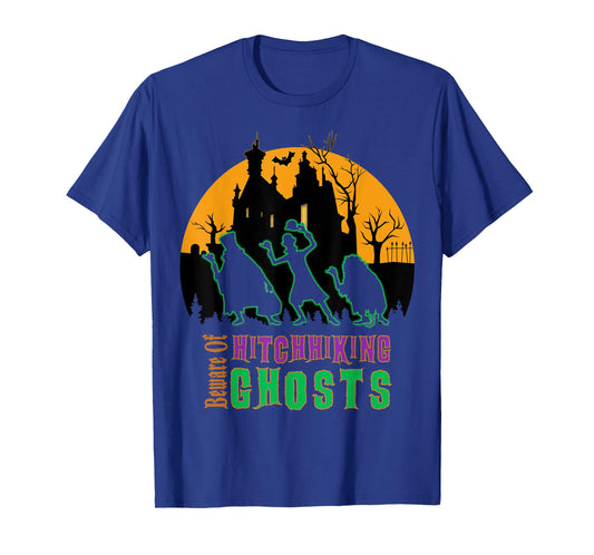 Beware Of Hitchhiking Ghosts Halloween T-Shirt