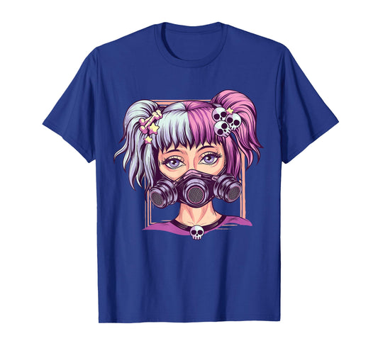 Steampunk Pastel Goth Girl Creepy Anime Cyber Punk Nu Goth T-Shirt