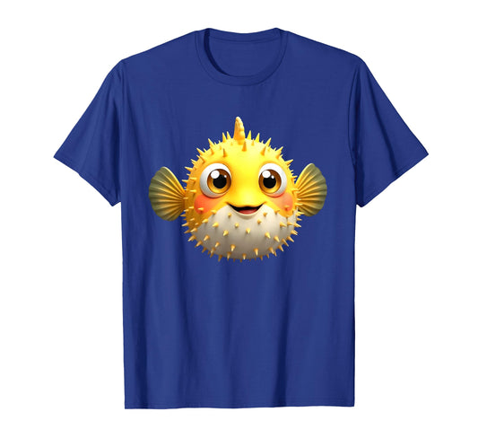Cute Blowfish Easy Halloween Puffer Fish T-Shirt