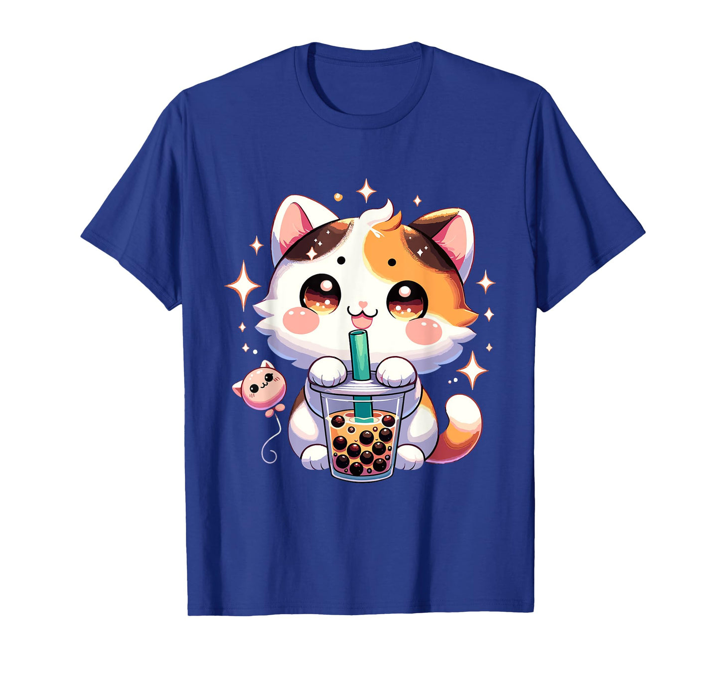 Cat Boba Japanese Kawaii Anime Kitty Bubble Tea Neko Teen T-Shirt