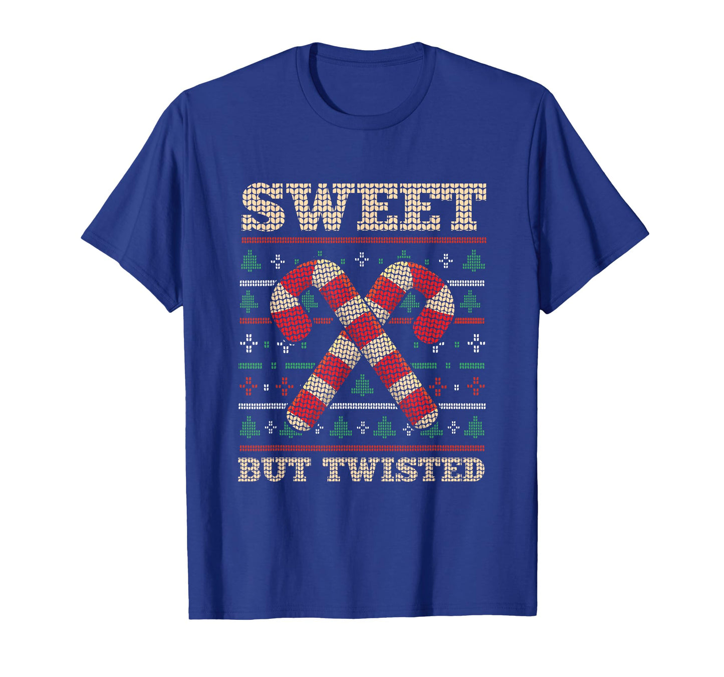 Sweet But Twisted Funny Candy Cane Christmas T-Shirt