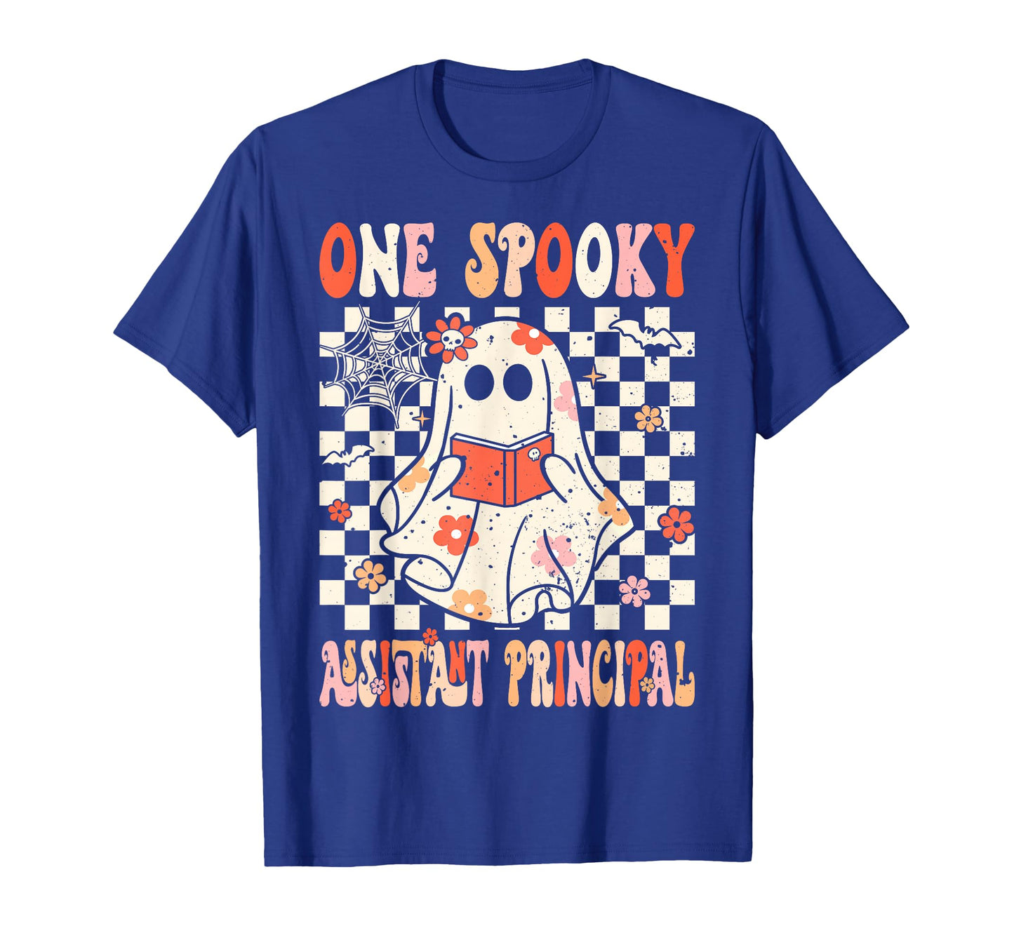 Groovy Boo Assistant Principal Crew Ghost Women Halloween T-Shirt
