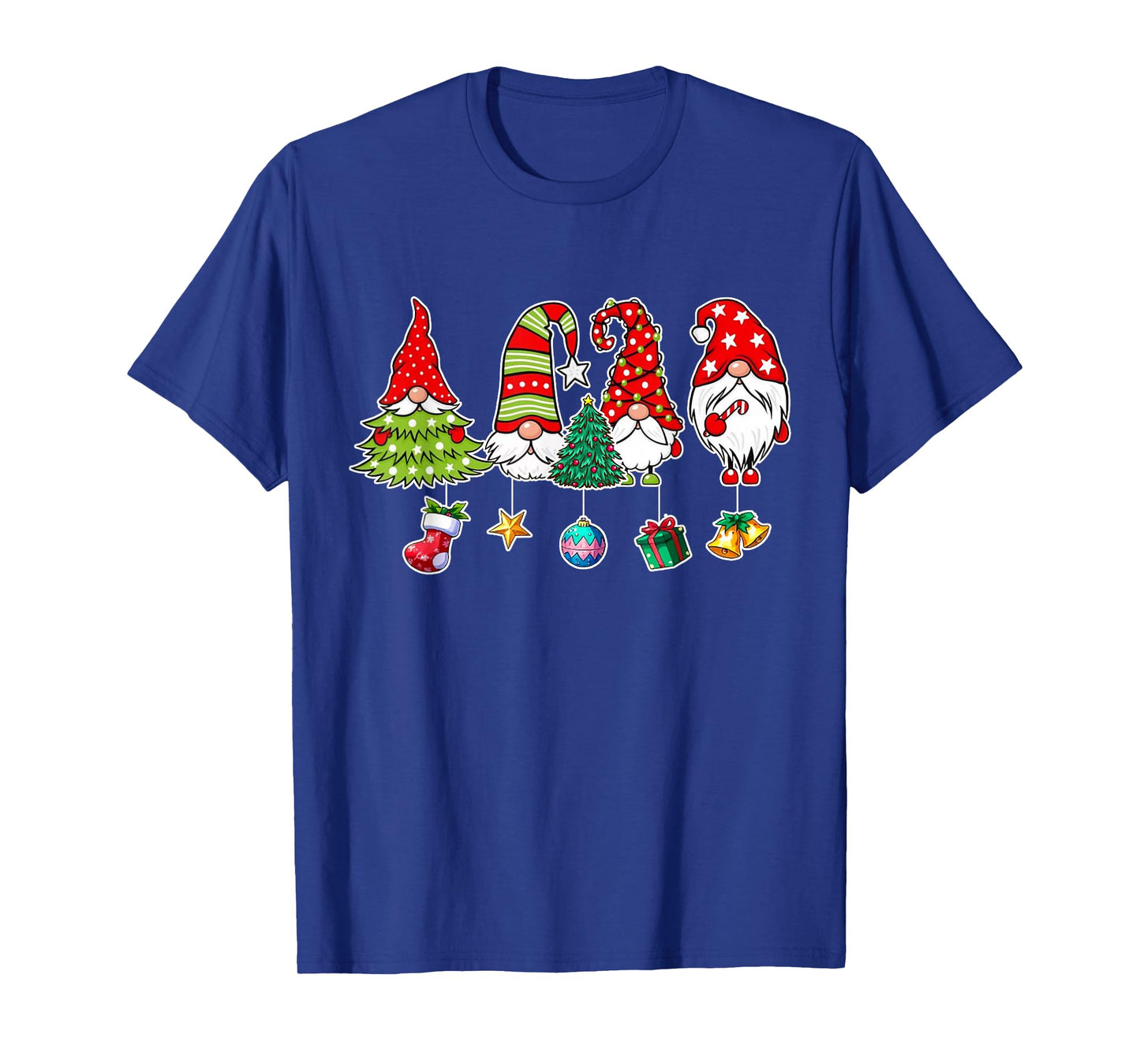 Cute Gnomes Merry Christmas Light Family Gnome Xmas Matching T-Shirt