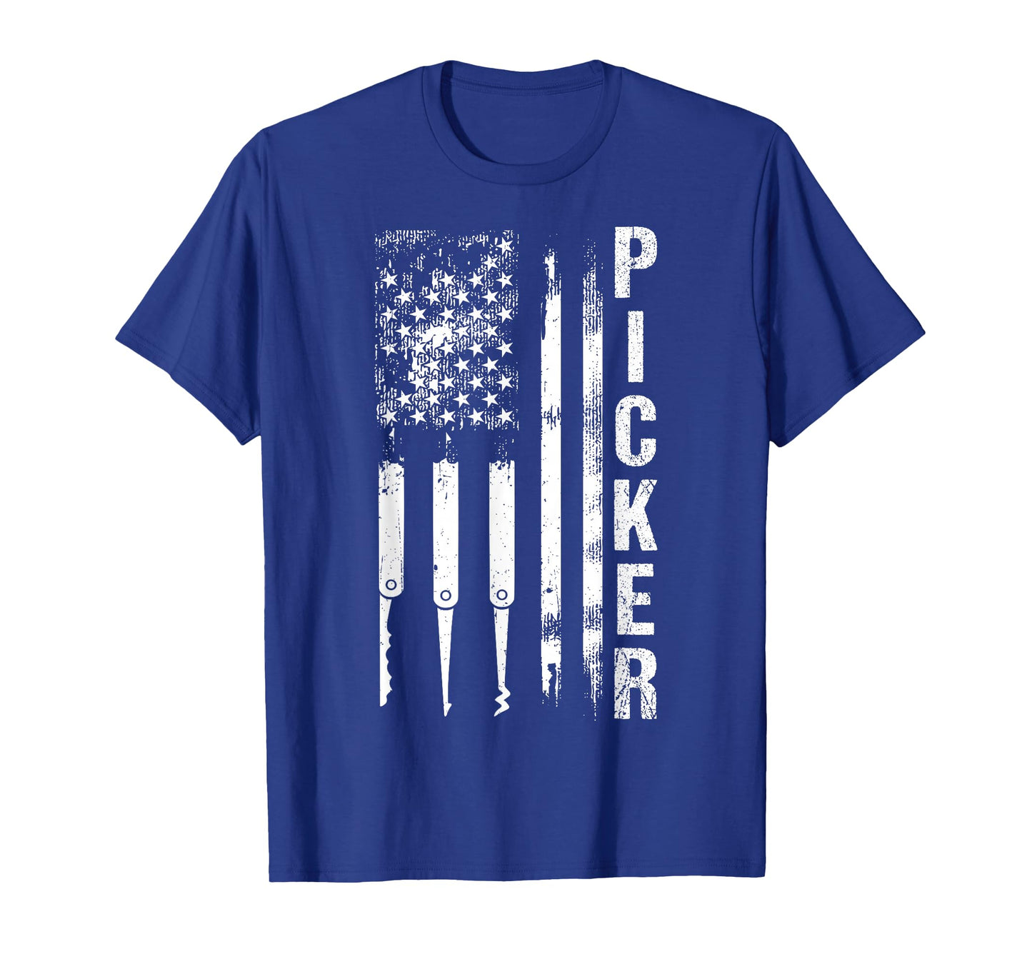 PICKER American Flag Patriot Patriotism Locksmith Fan T-Shirt