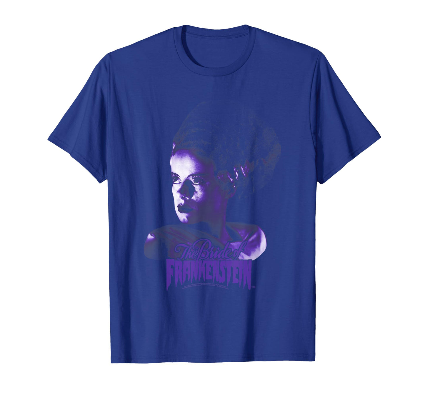 Universal Monsters Bride of Frankenstein Dark Portrait T-Shirt Small