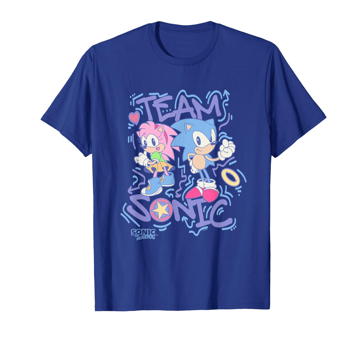 Sonic The Hedgehog Team Sonic Amy Rose Vintage T-Shirt
