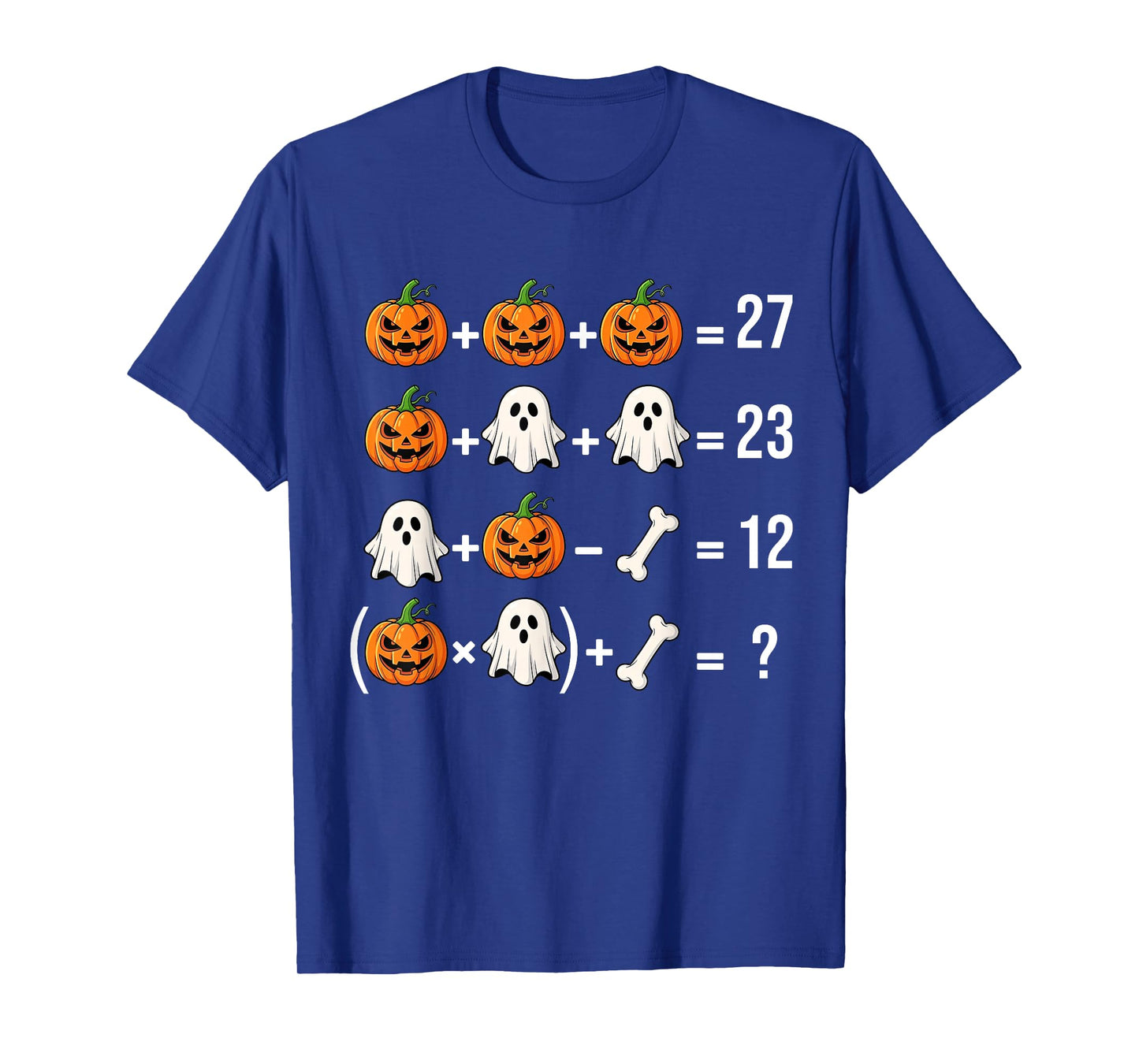 Funny 67 Meme Pumpkin Ghost Math Teacher Costume T-Shirt