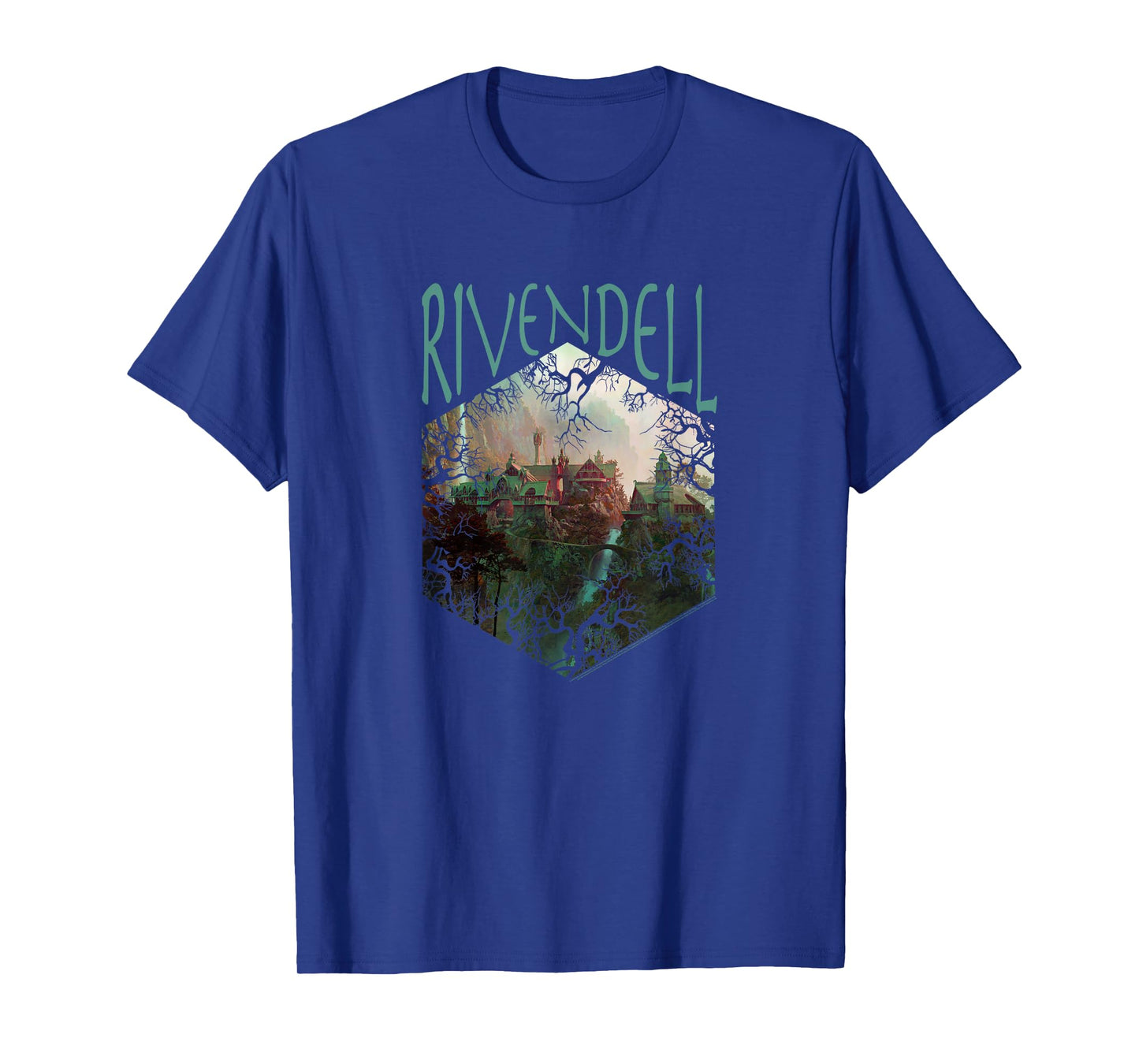 Lord of The Rings Rivendell Picture Hexagon T-Shirt
