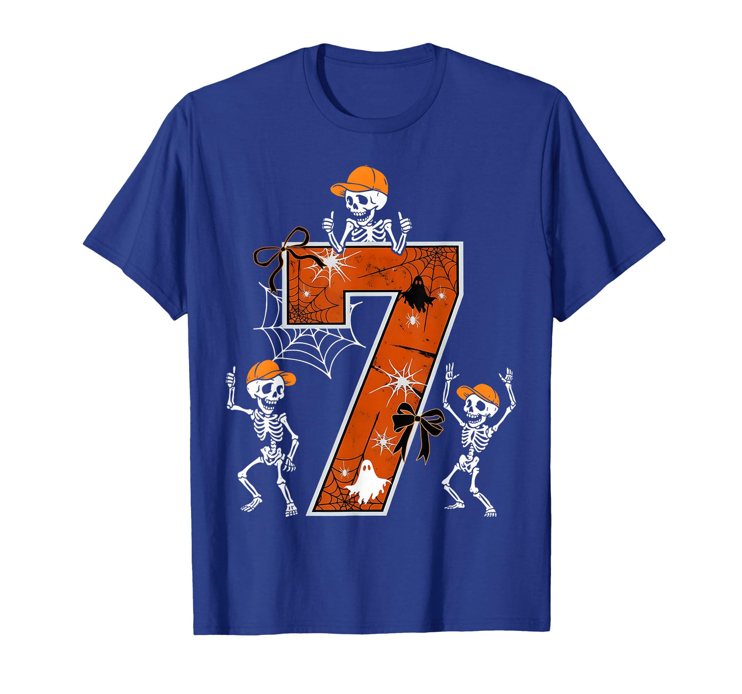 HUGvyn Six Seven Meme 6 7 Halloween Costume Dancing Skeleton T-Shirt