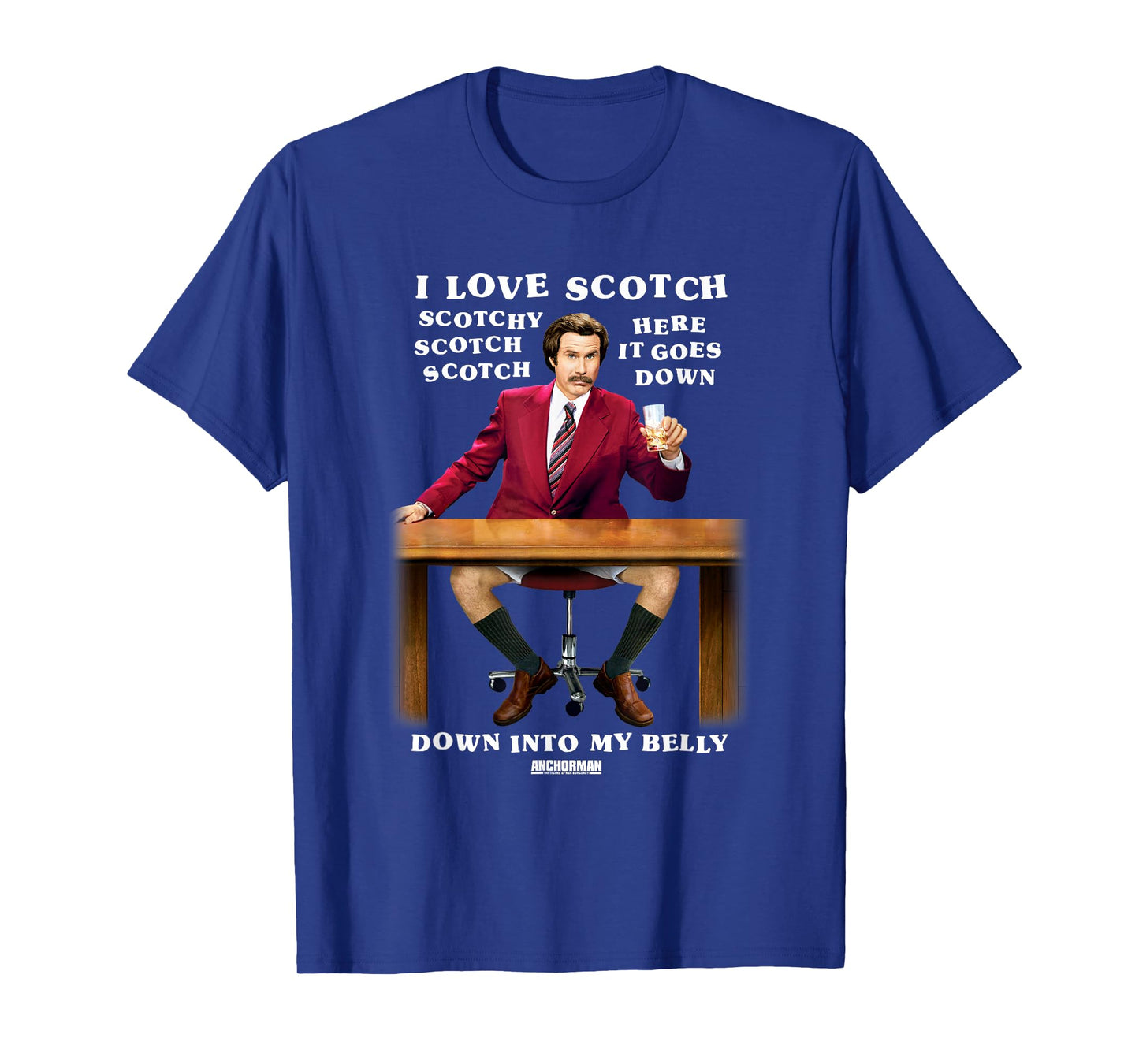Anchorman Ron I Love Scotch T-Shirt