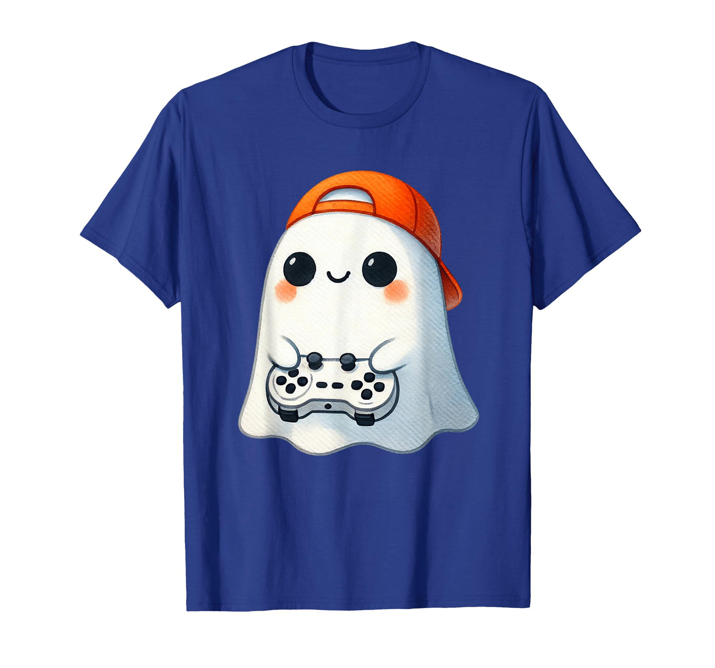 Halloween Ghost Gamer Video Gaming Boys Men Kids Cute Tees T-Shirt