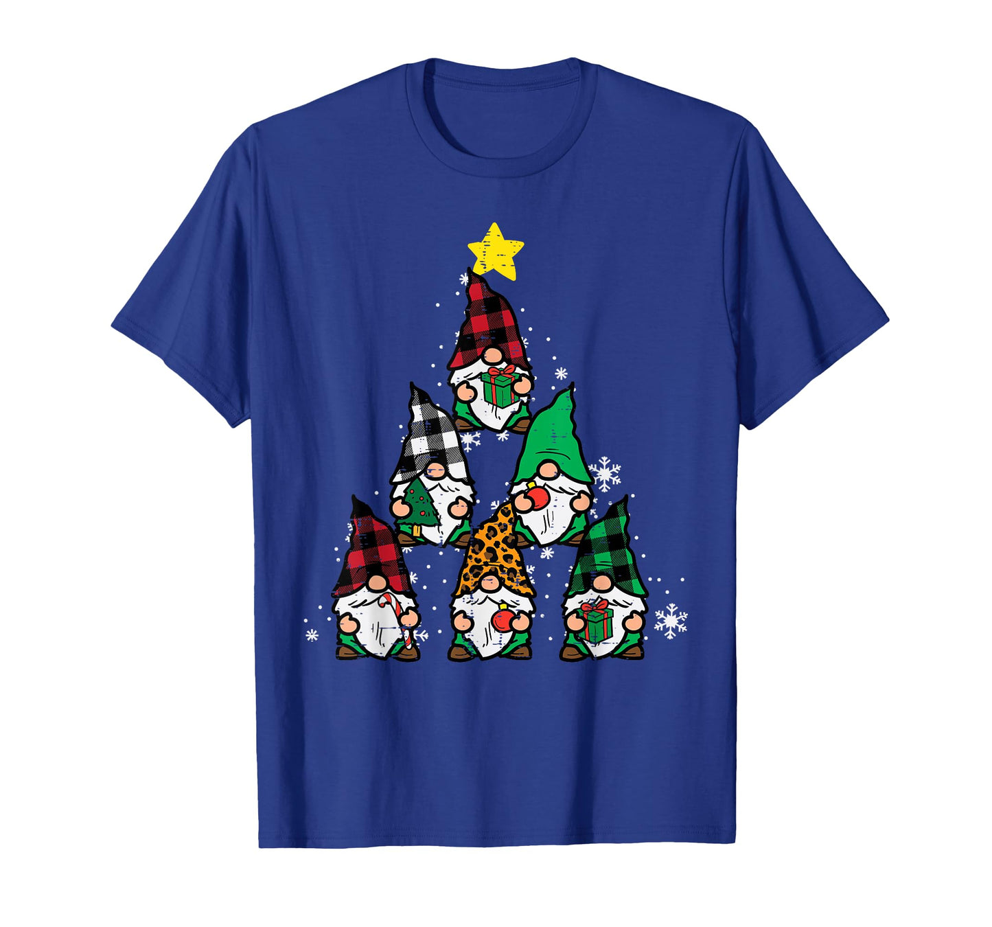 Gnomes Christmas Tree Funny Xmas Holidays Men Women Kids T-Shirt