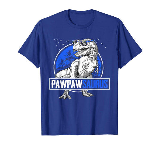 Pappysaurus T-Rex PawPaw Saurus Dinosaur Family Matching T-Shirt