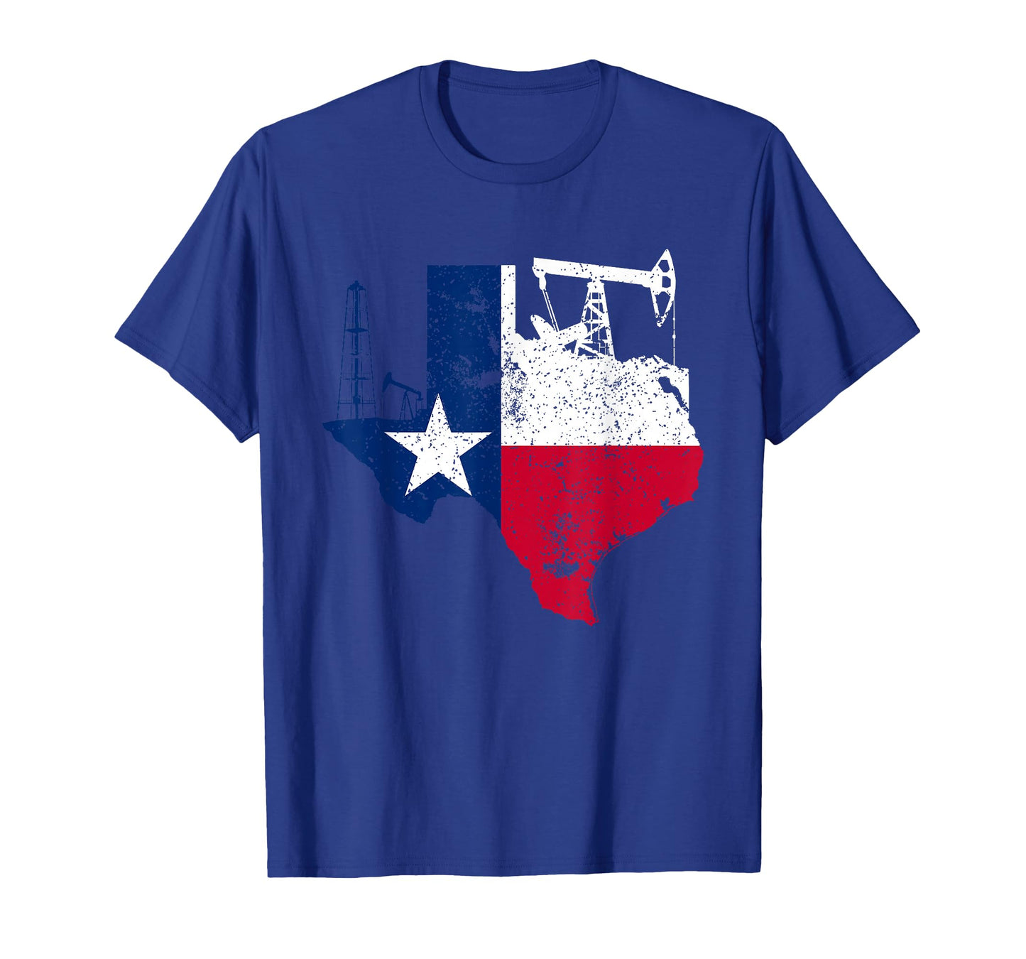 Patriotic Oilfield Worker Oilman Oil Rig Drilling Texas T-Shirt