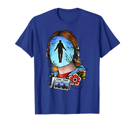Stranger Things Mad Max Tattoo Style Big Face Epic Scene T-Shirt