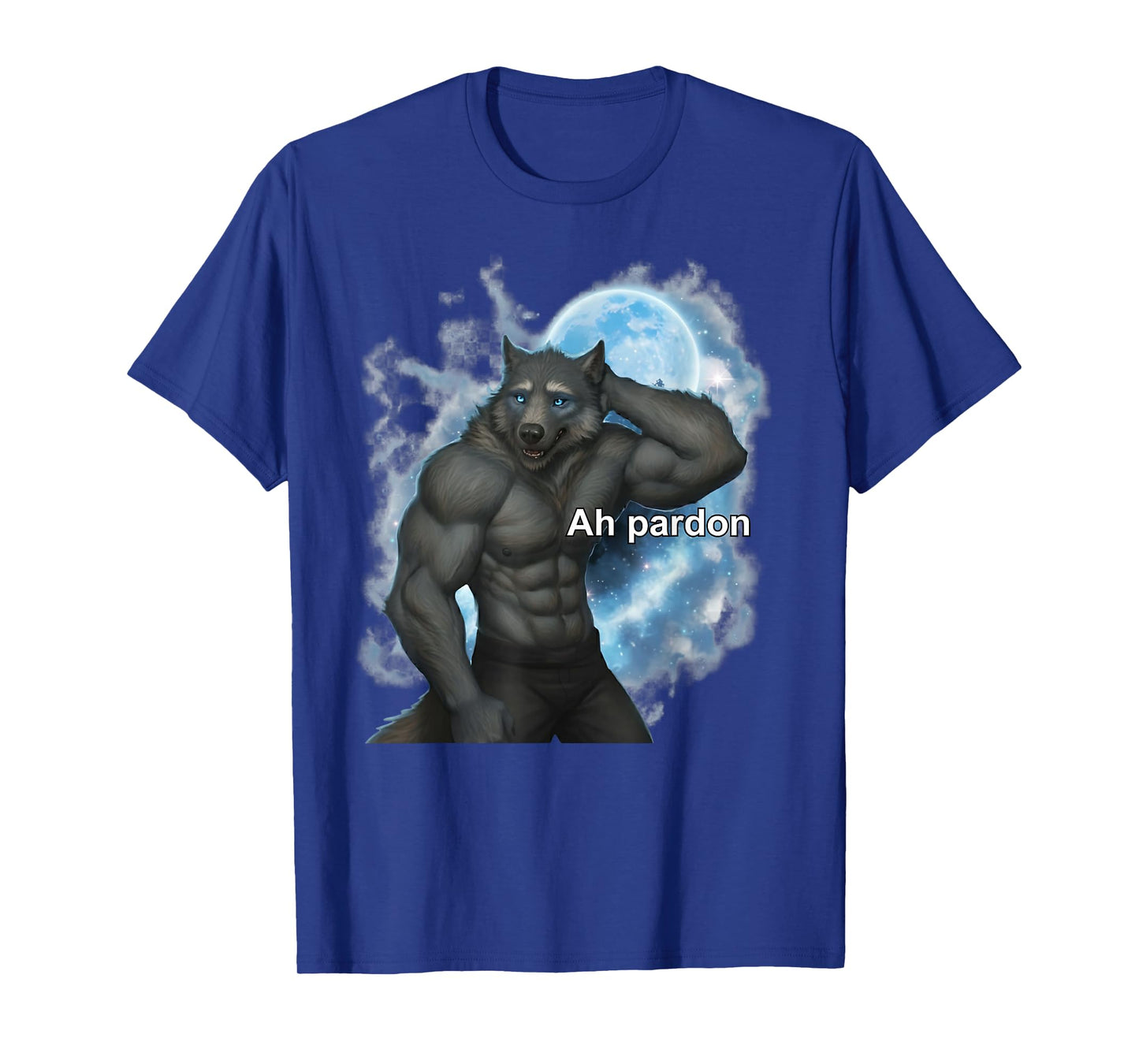 Alpha Wolf Funny Meme Ah Pardon Brainrot T-Shirt