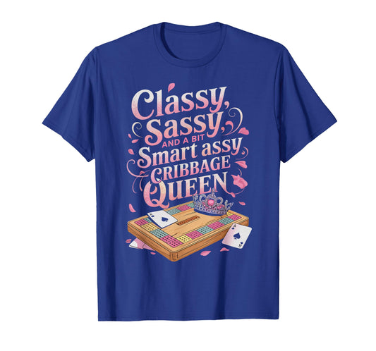 Cribbage Queen Skunked Peg Card Game Board Game Cribbage T-Shirt