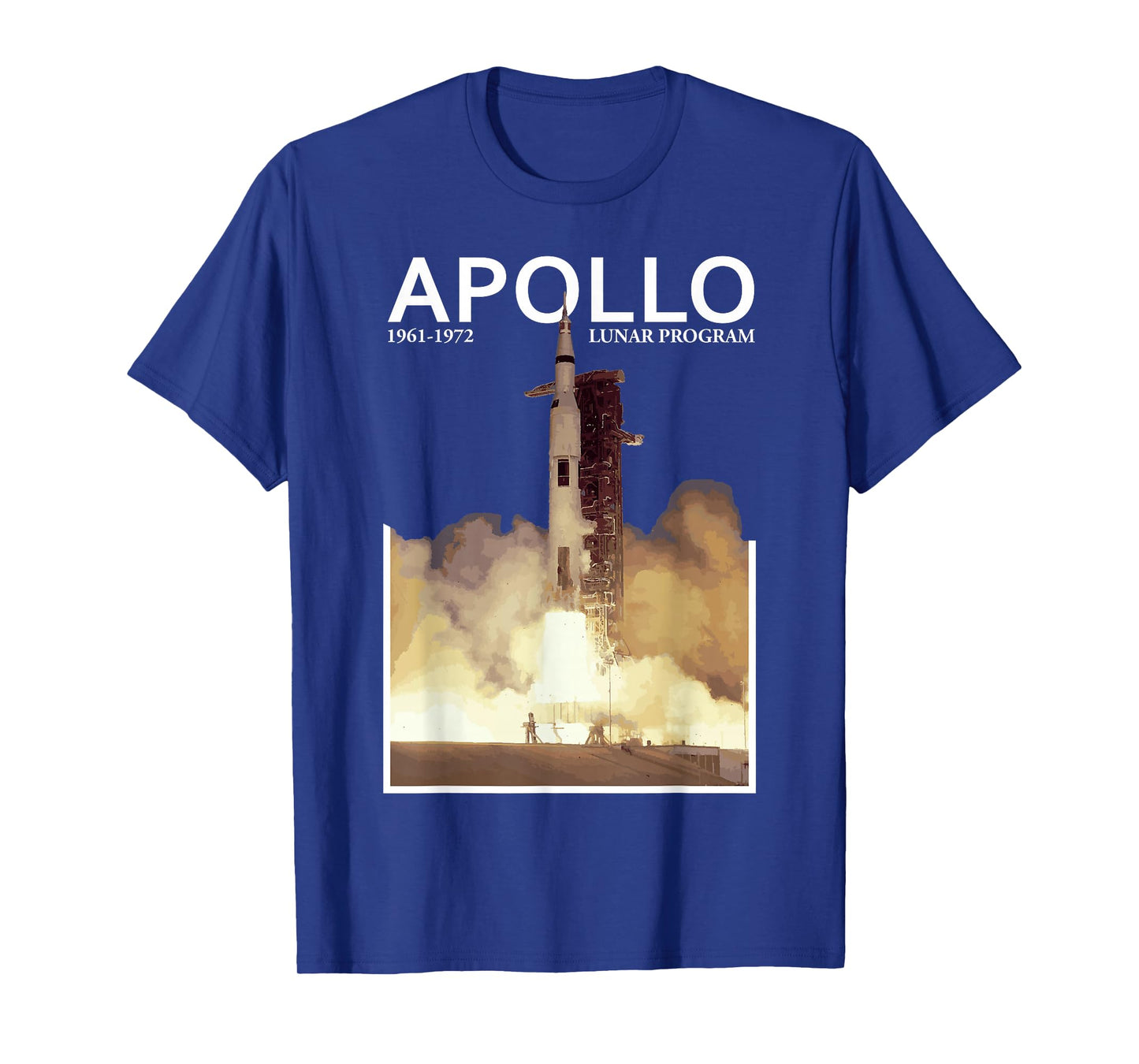 Apollo Lunar Gift For Women Saturn V Rocket Moon Landing T-Shirt