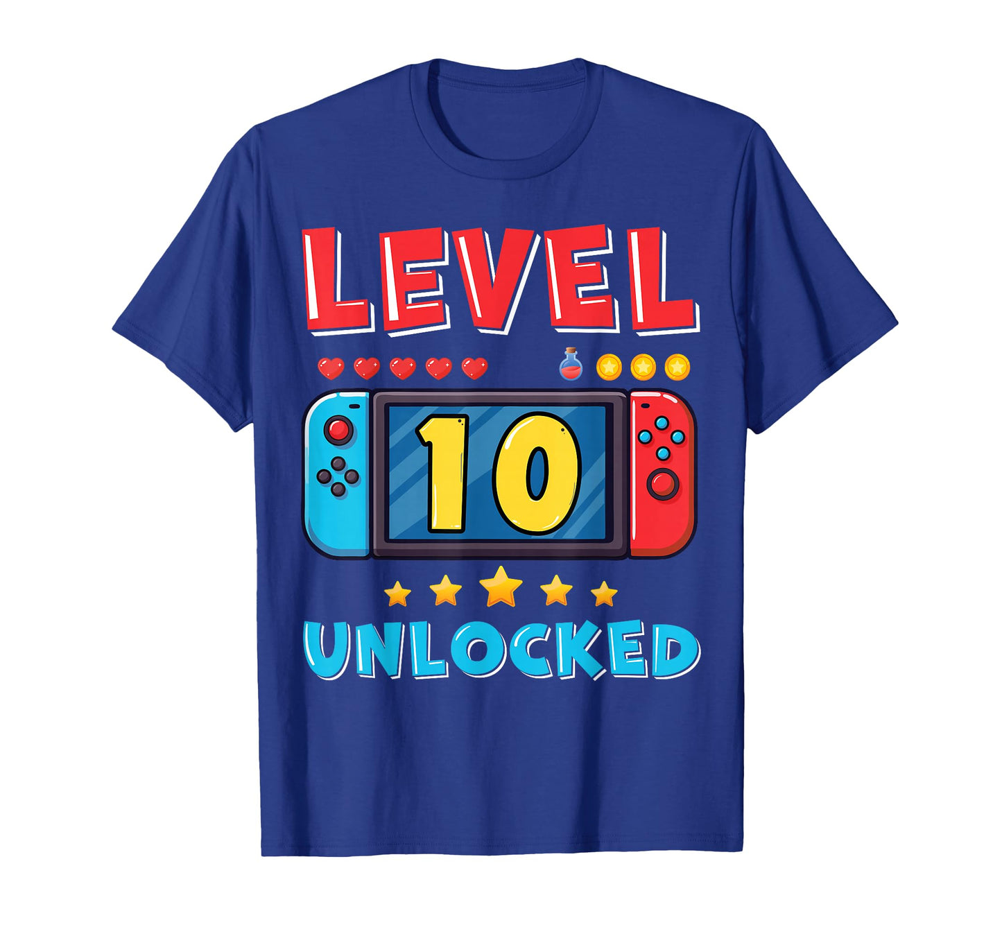 10 Year Old Bday Decorations Son Boy 10yr 10th Birthday T-Shirt