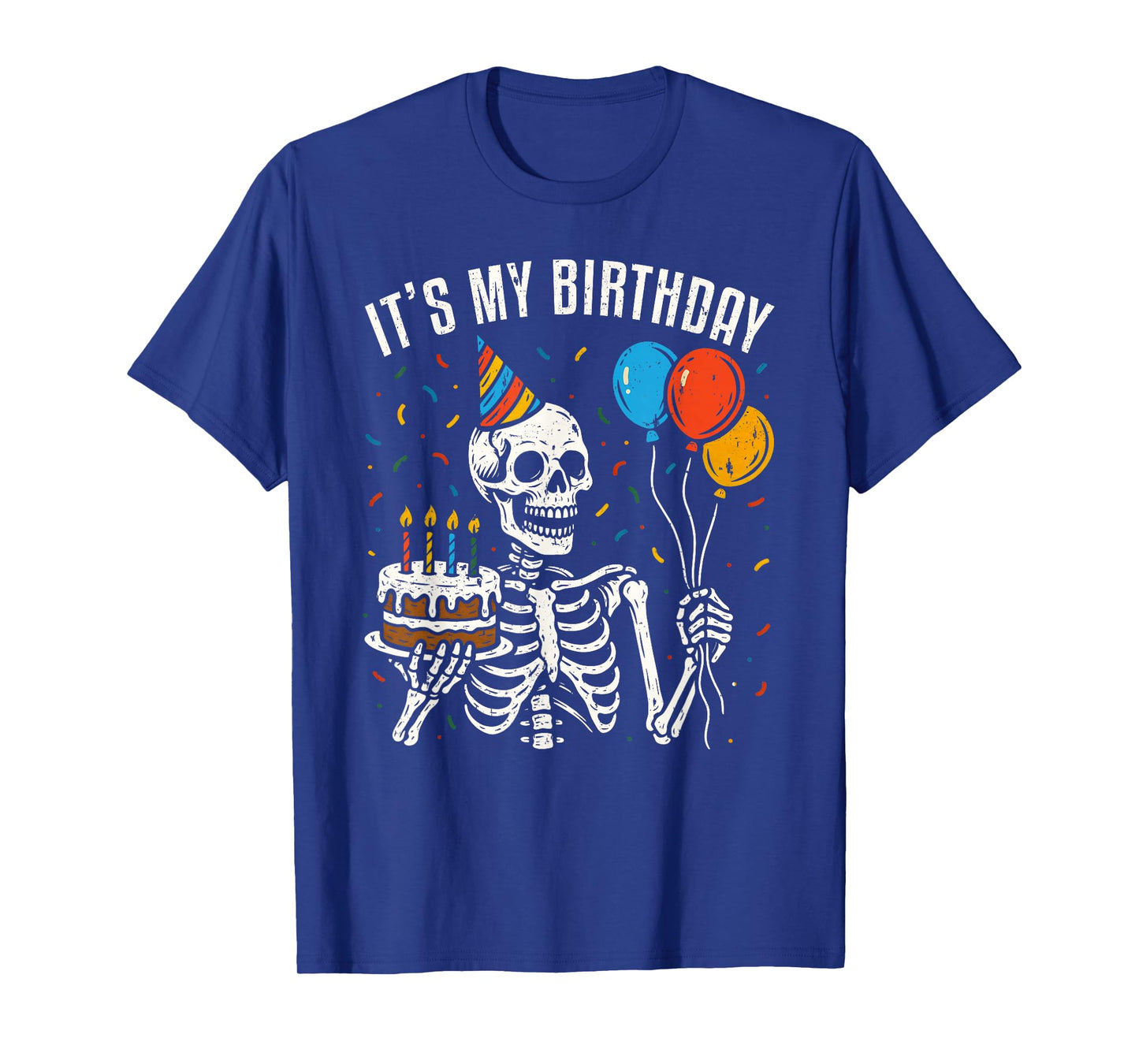 It's My Birthday Skeleton Spooky Halloween Birthday Party T-Shirt