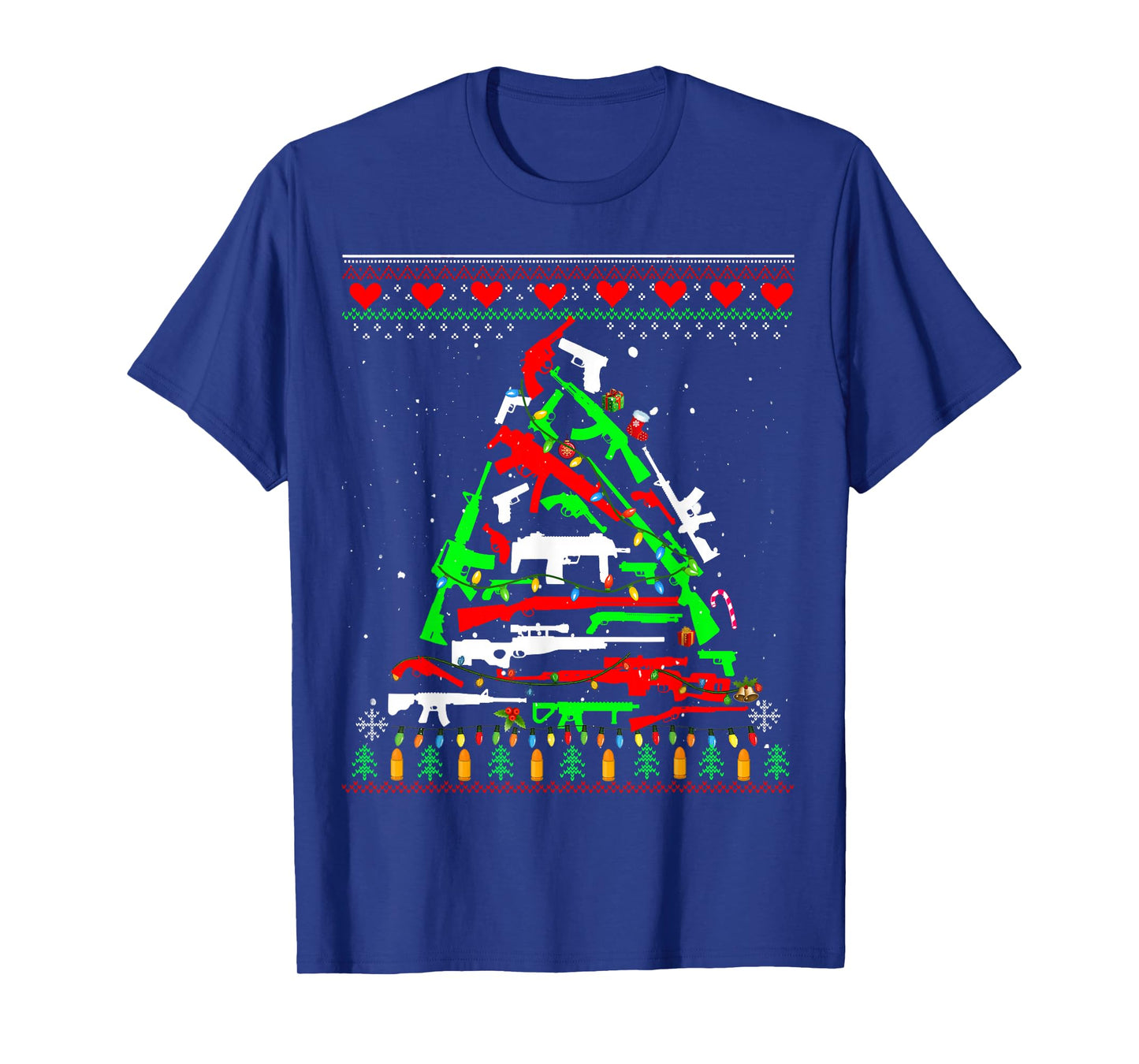 Weapon Gun Rifle Christmas Tree for Weapon Fools & Patriots T-Shirt