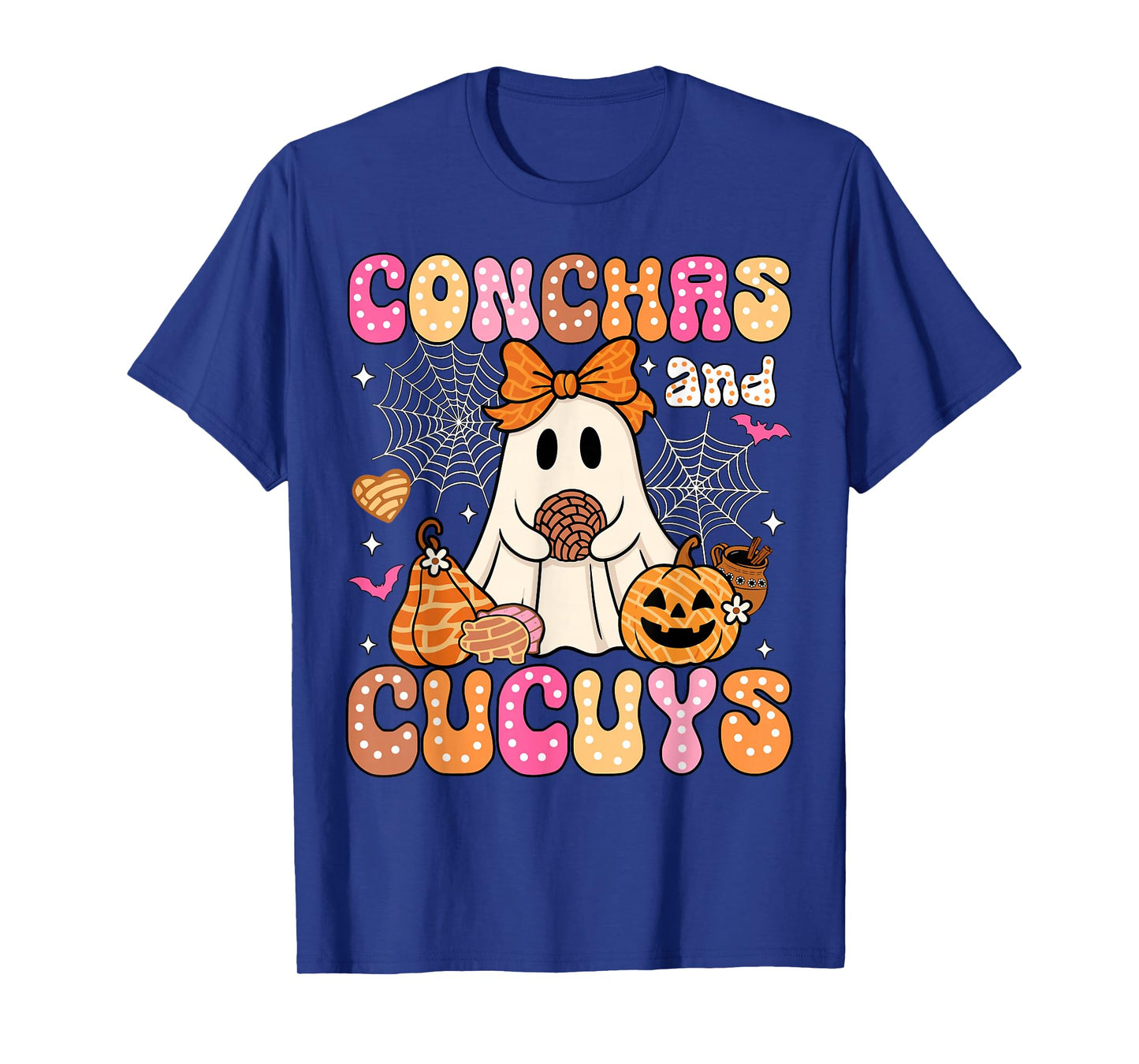 Cute Conchas and Cucuys Ghost Funny Mexican Halloween Ghost T-Shirt
