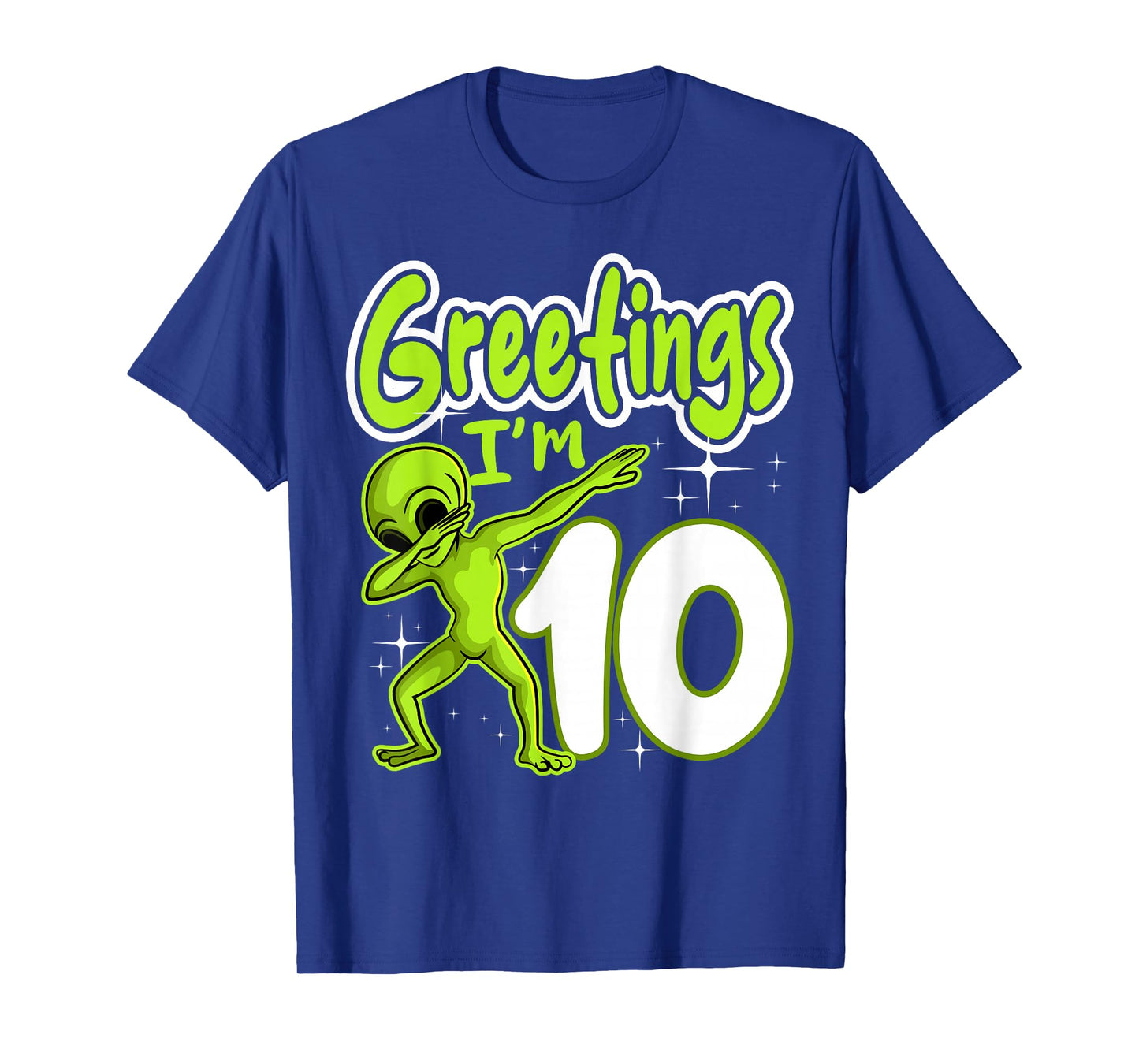 Alien 10th Birthday Dubbing Party Space Galaxy Traveler UFO T-Shirt