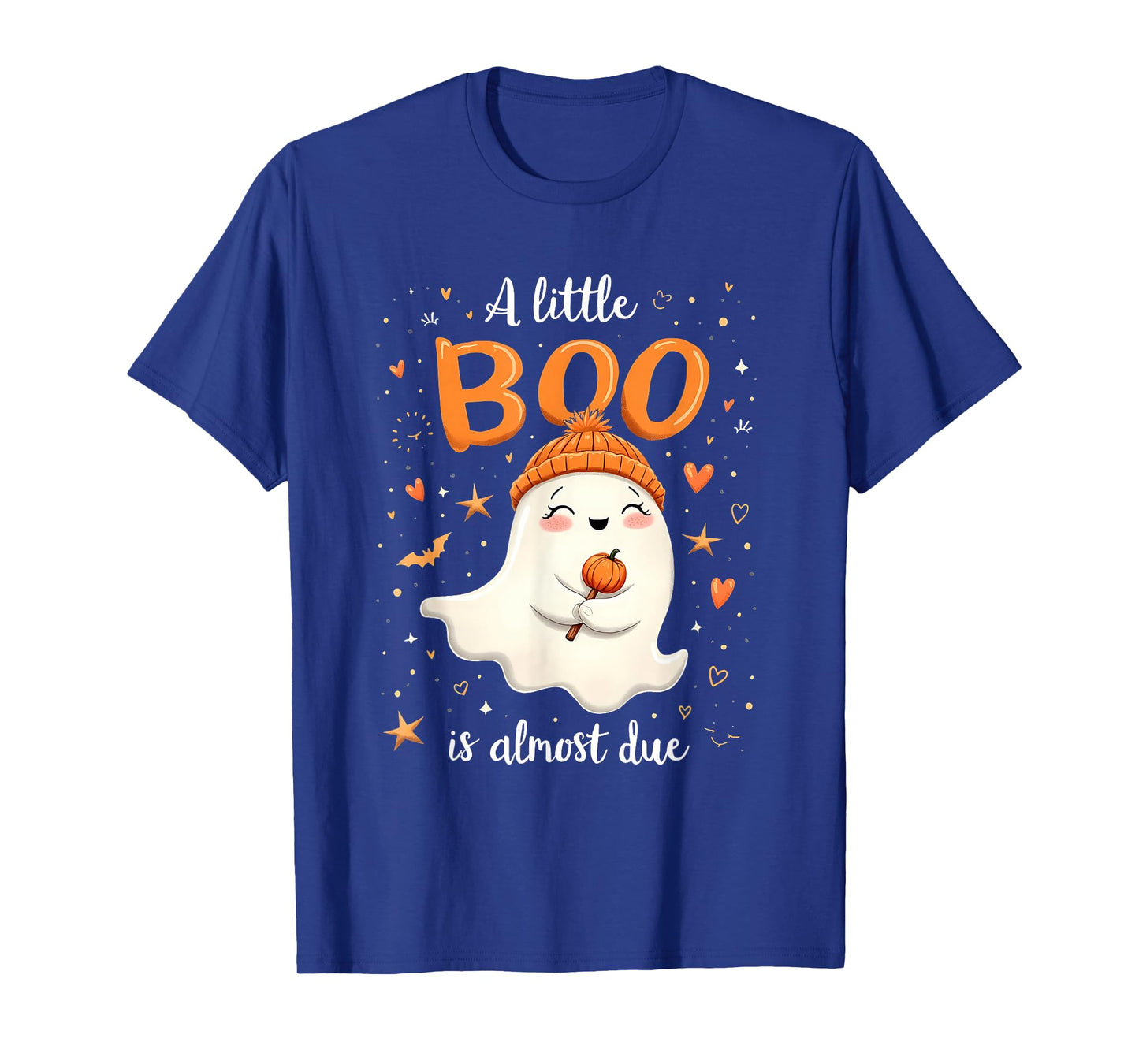 A Little Boo is Almost Due Expecting Mom Halloween Costume T-Shirt