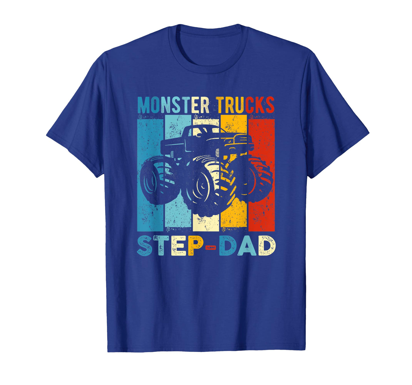 Monster Trucks Step-Dad Vintage Retro Monster Truck T-Shirt