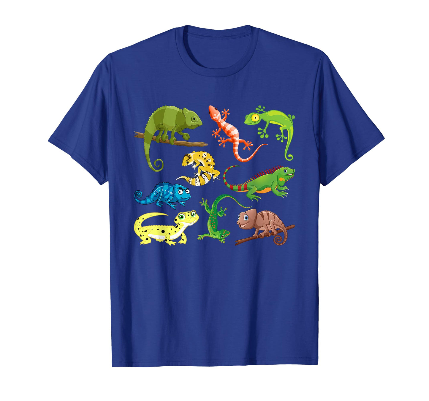 Lizards Collage Reptile Types Of Lizards Cool Lizards Lover T-Shirt