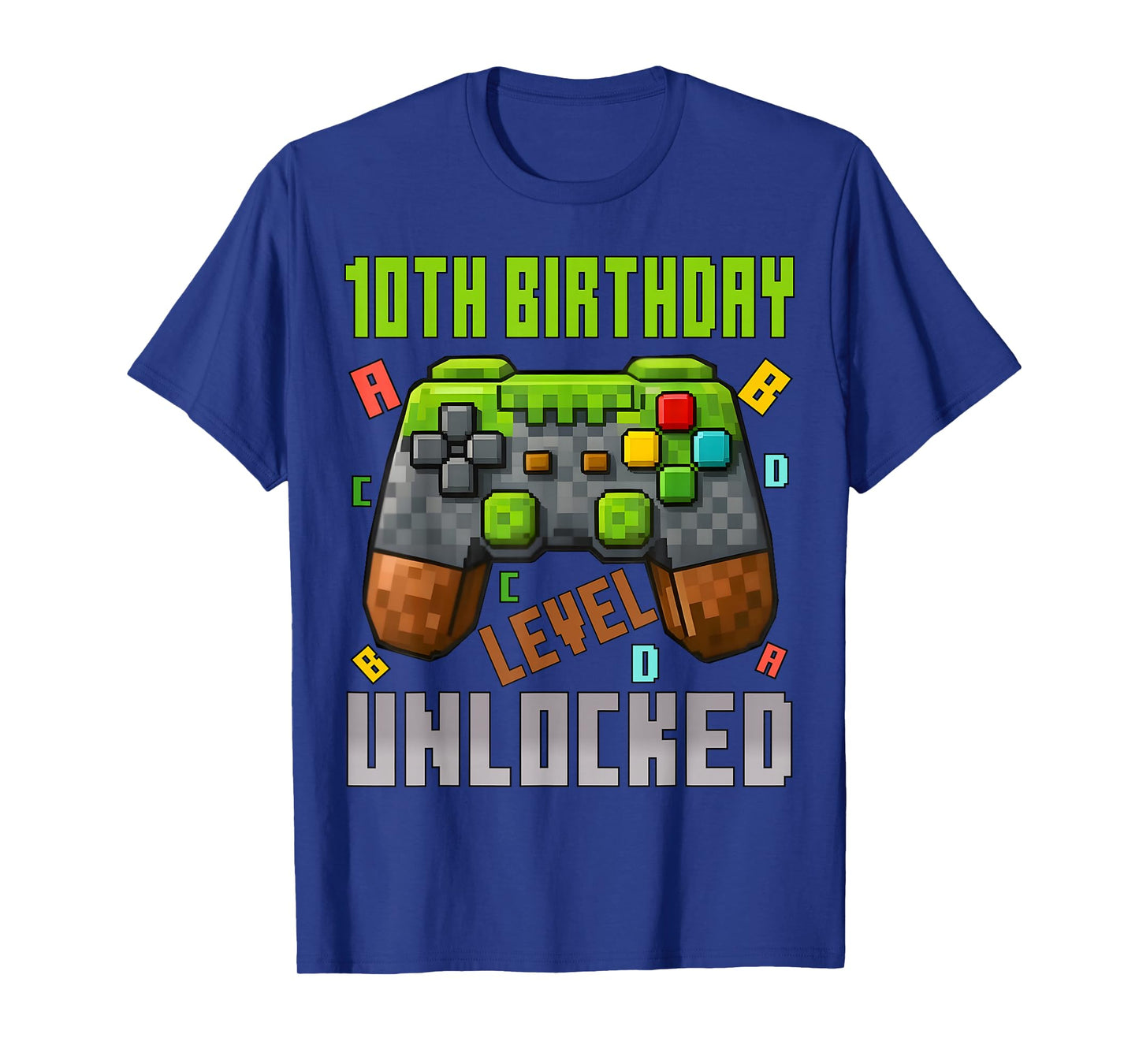 10th Birthday Boy Level 10 Unlocked Birthday Boy 10 Years T-Shirt