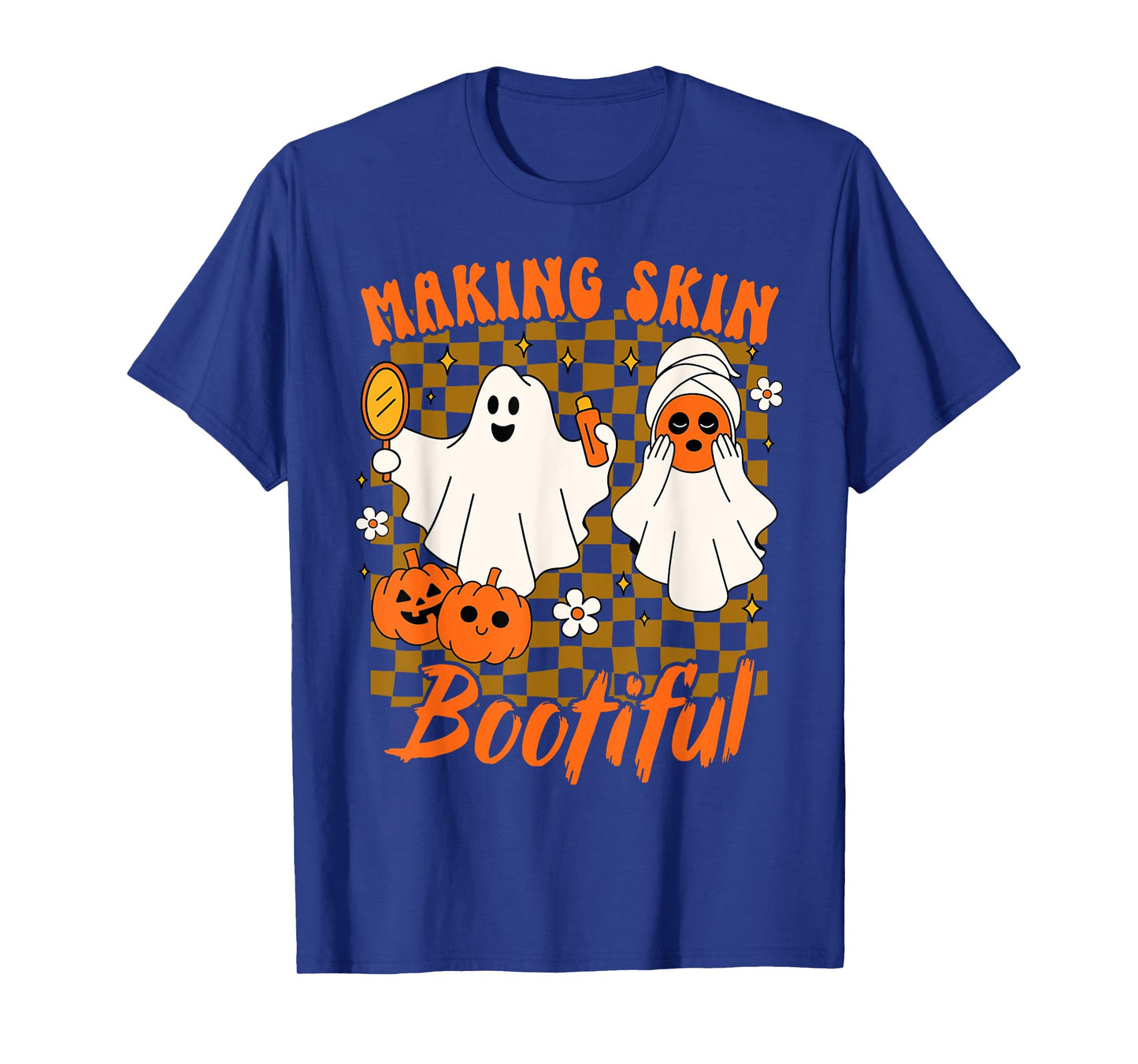 Halloween Spooky Season Esthetician Making Skin Bootiful T-Shirt