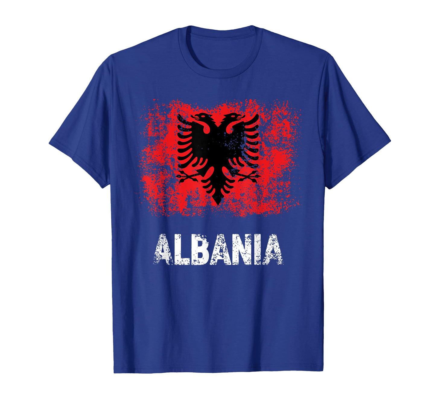 Albania Patriotic Shirt Distressed Albanian Flag T-Shirt
