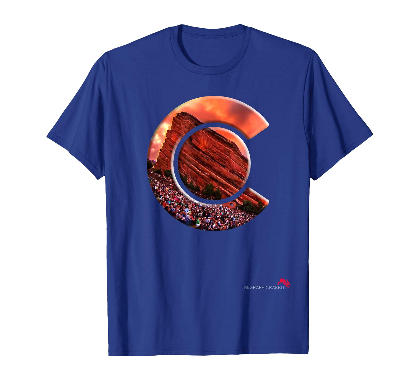 Red Rocks Amphitheater - Colorado State Flag T-Shirt