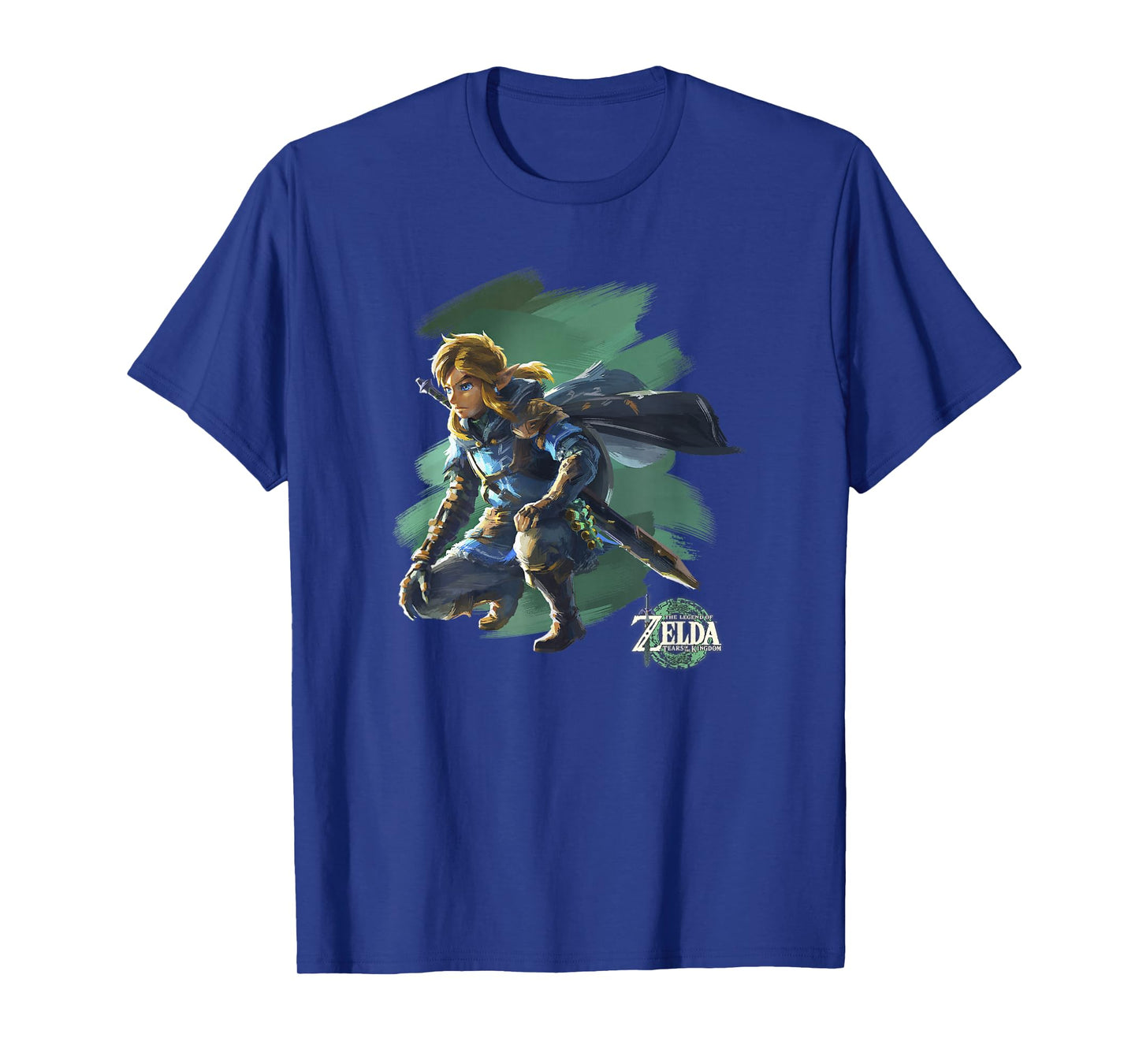 The Legend of Zelda Tears Of The Kingdom Crouching Link Art T-Shirt