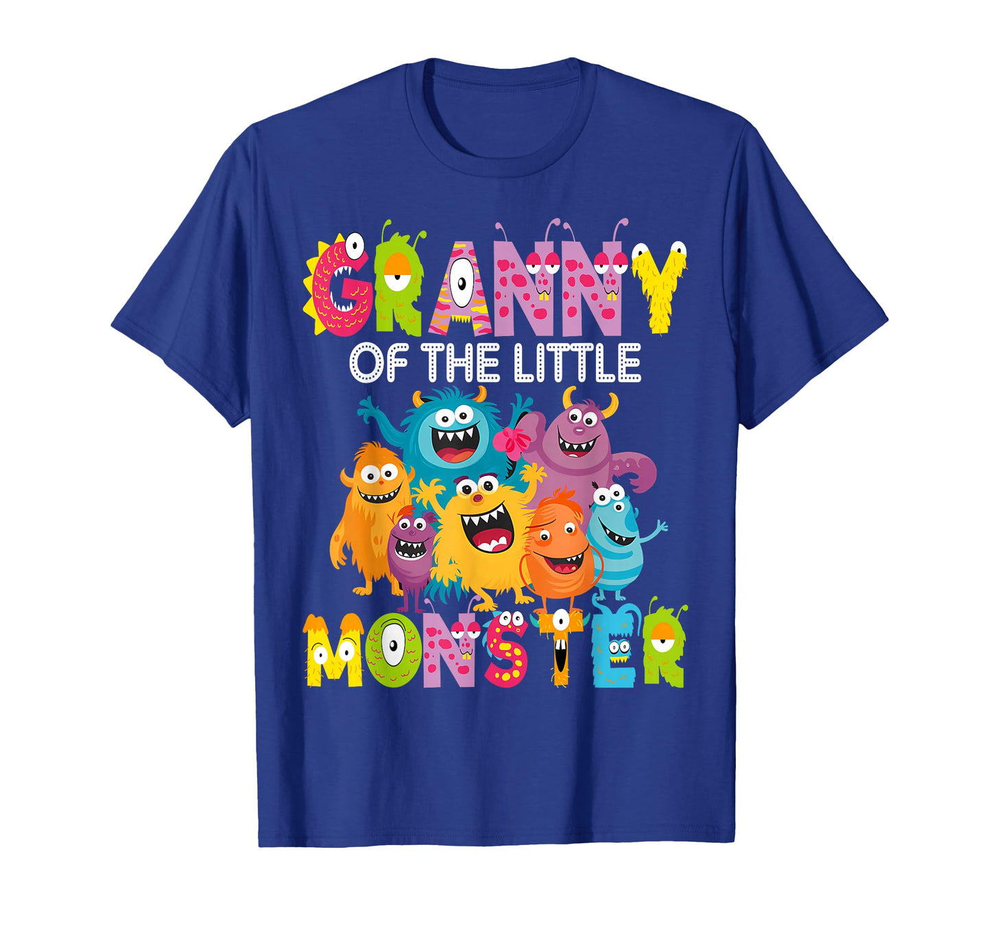 Granny of The Little Monster 1St Birthday Boy Party T-Shirt