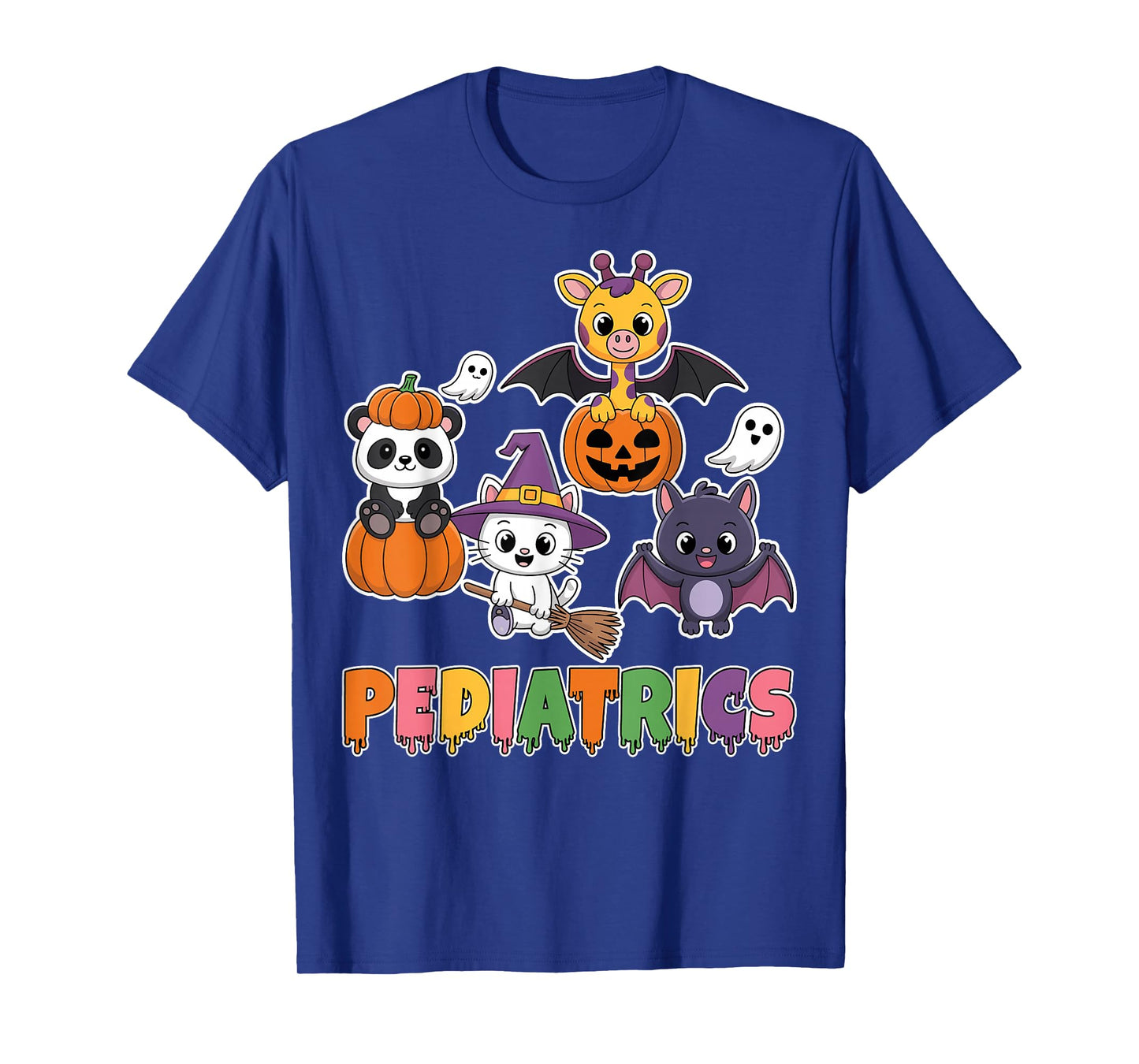 PEDS Pediatric Nurse Spooky Ghost Halloween Costume T-Shirt