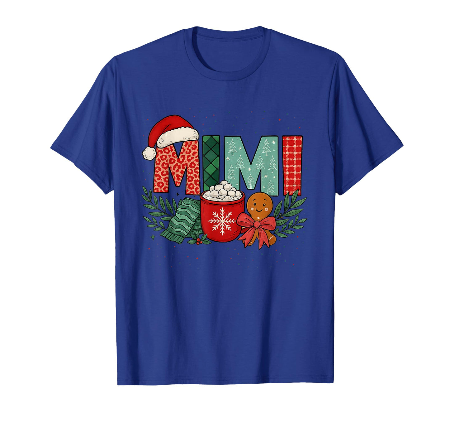 Mimi Christmas Hot Cocoa Gingerbread Holiday Grandma T-Shirt