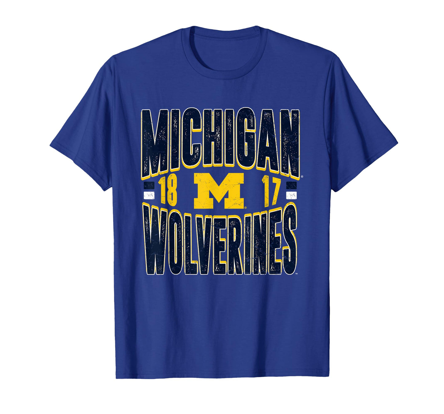Michigan Wolverines Vintage 90's Retro Dark Heather T-Shirt