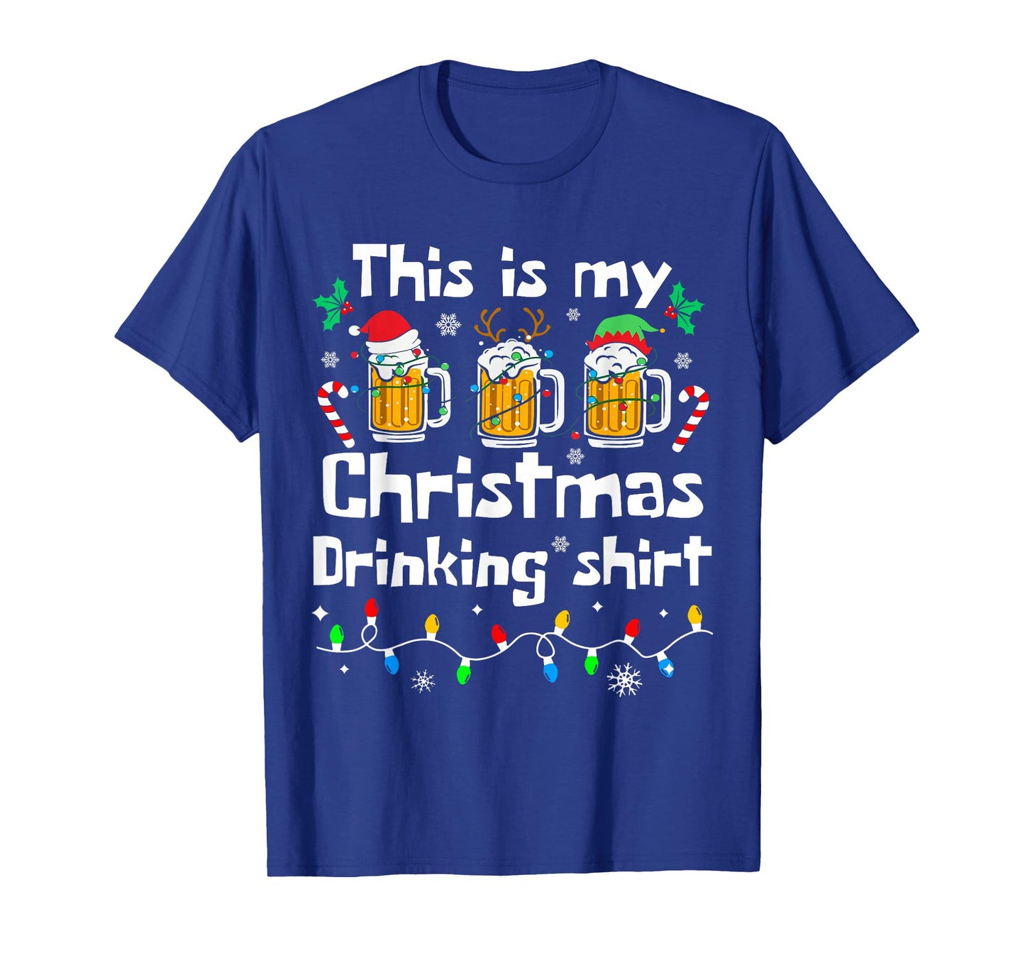 This is My Christmas Beer Drinking Funny Party Xmas Gifts T-Shirt