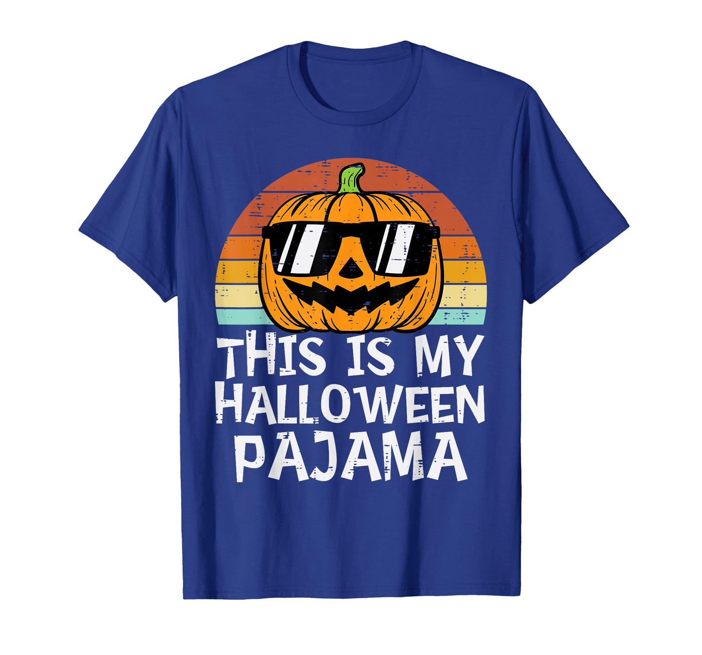 This Is My Halloween Pajama Pumpkin Retro Halloween Costume T-Shirt