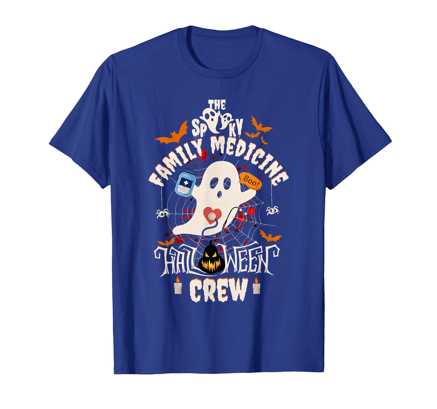 Spooky Family Medicine Halloween Crew Family Doctor CNA MA T-Shirt