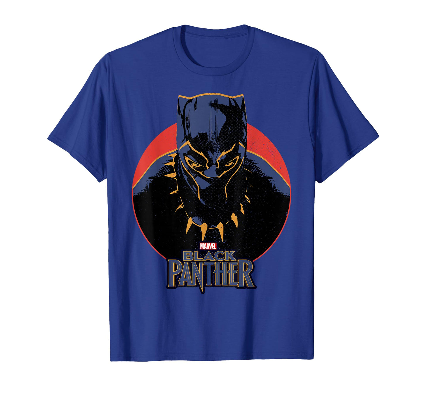 Marvel Black Panther Movie Retro Circle Portrait T-Shirt T-Shirt