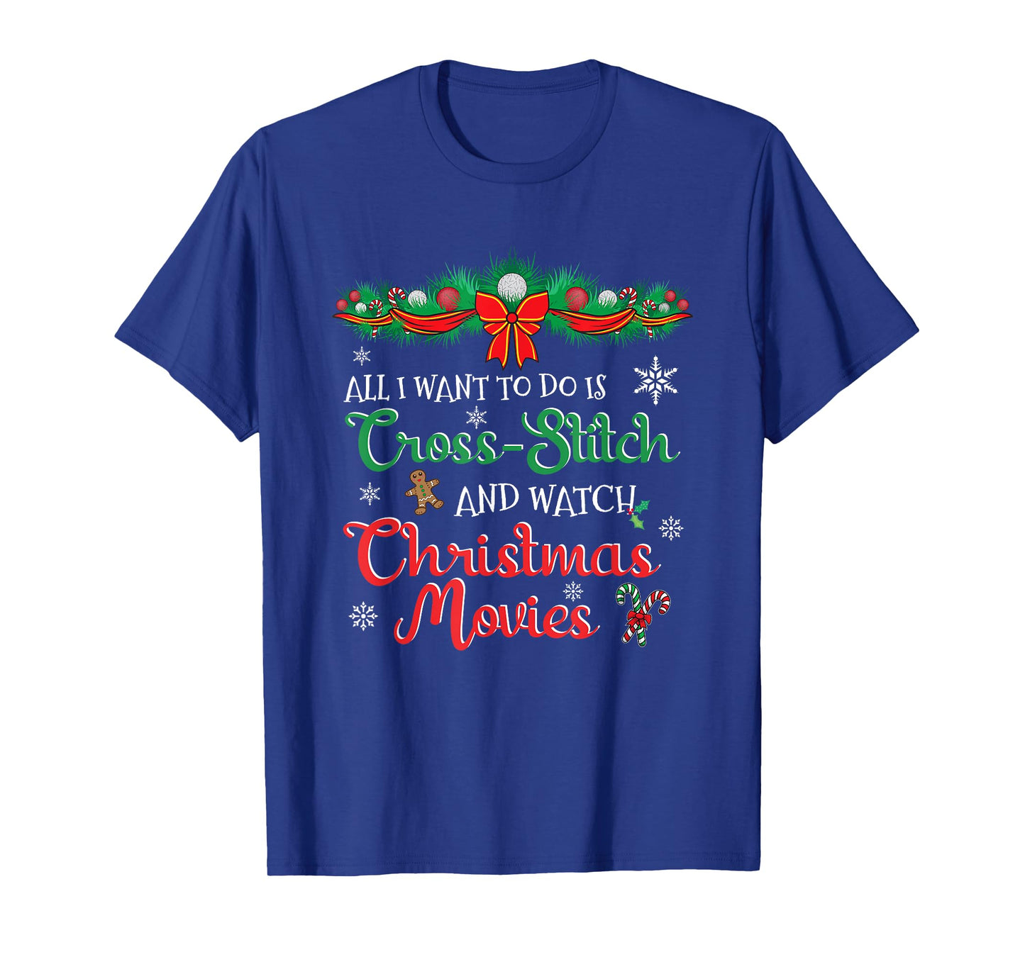 Funny Christmas Movie for Cross-Stitch Lovers T-Shirt