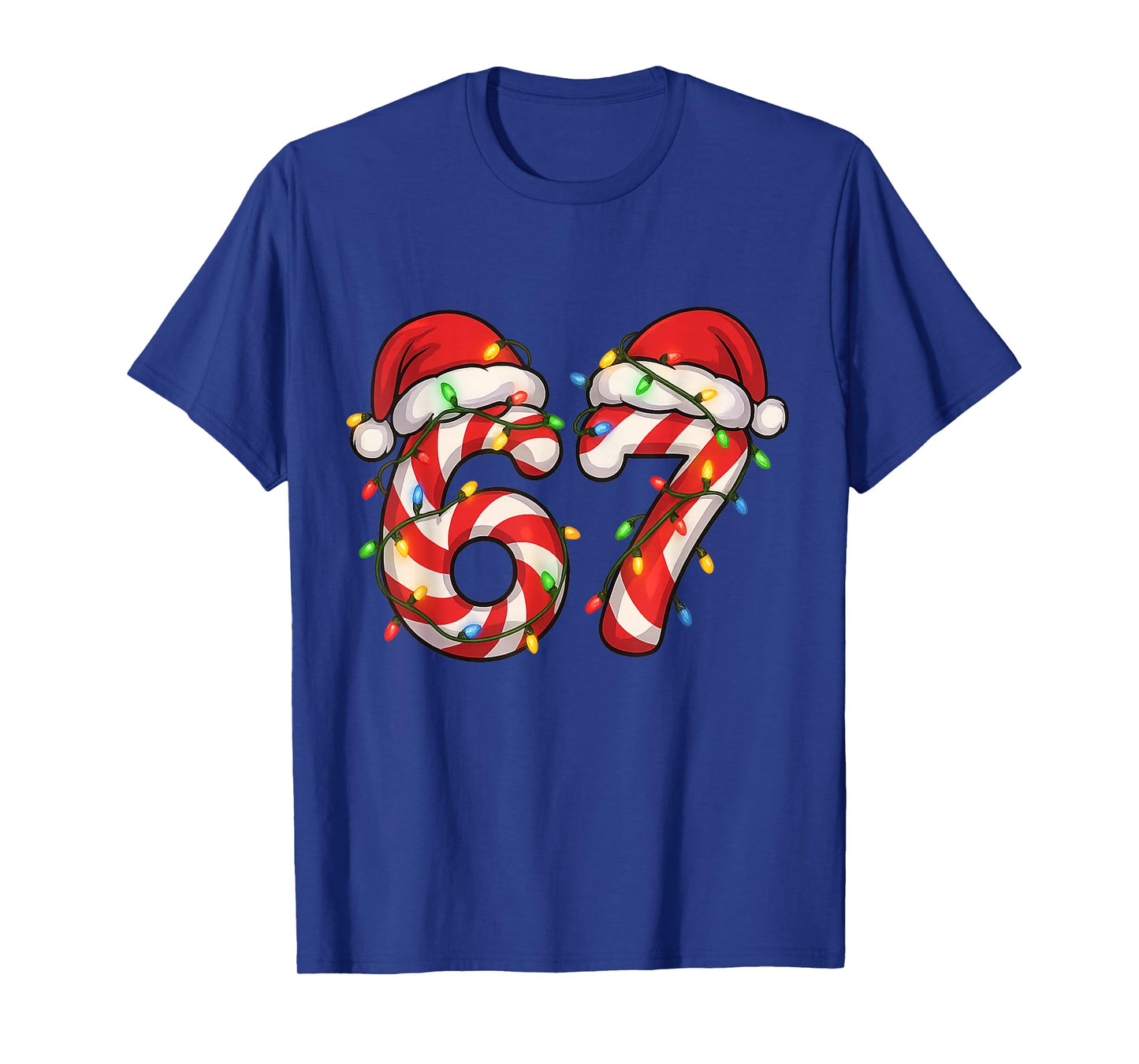Christmas Candy Cane Santa Xmas 67 Candy Youth Women Men T-Shirt