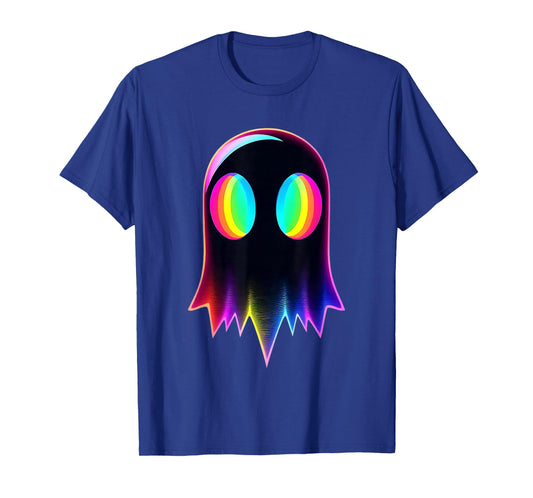 Ghost Trippy Vaporwave Electro Techno EDM Halloween Rave T-Shirt