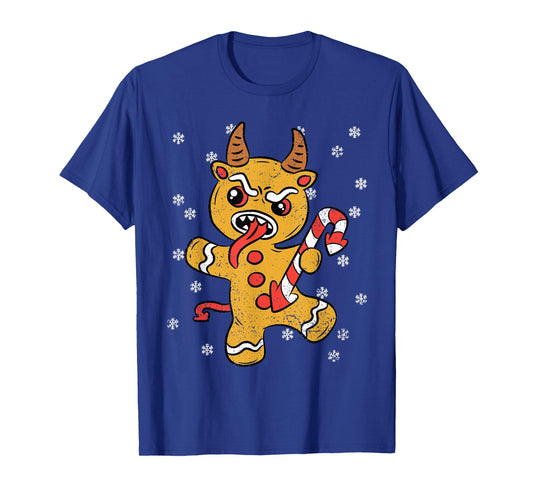 Gingerbread Man Krampus Christmas Pajama X-mas Candy Cane T-Shirt