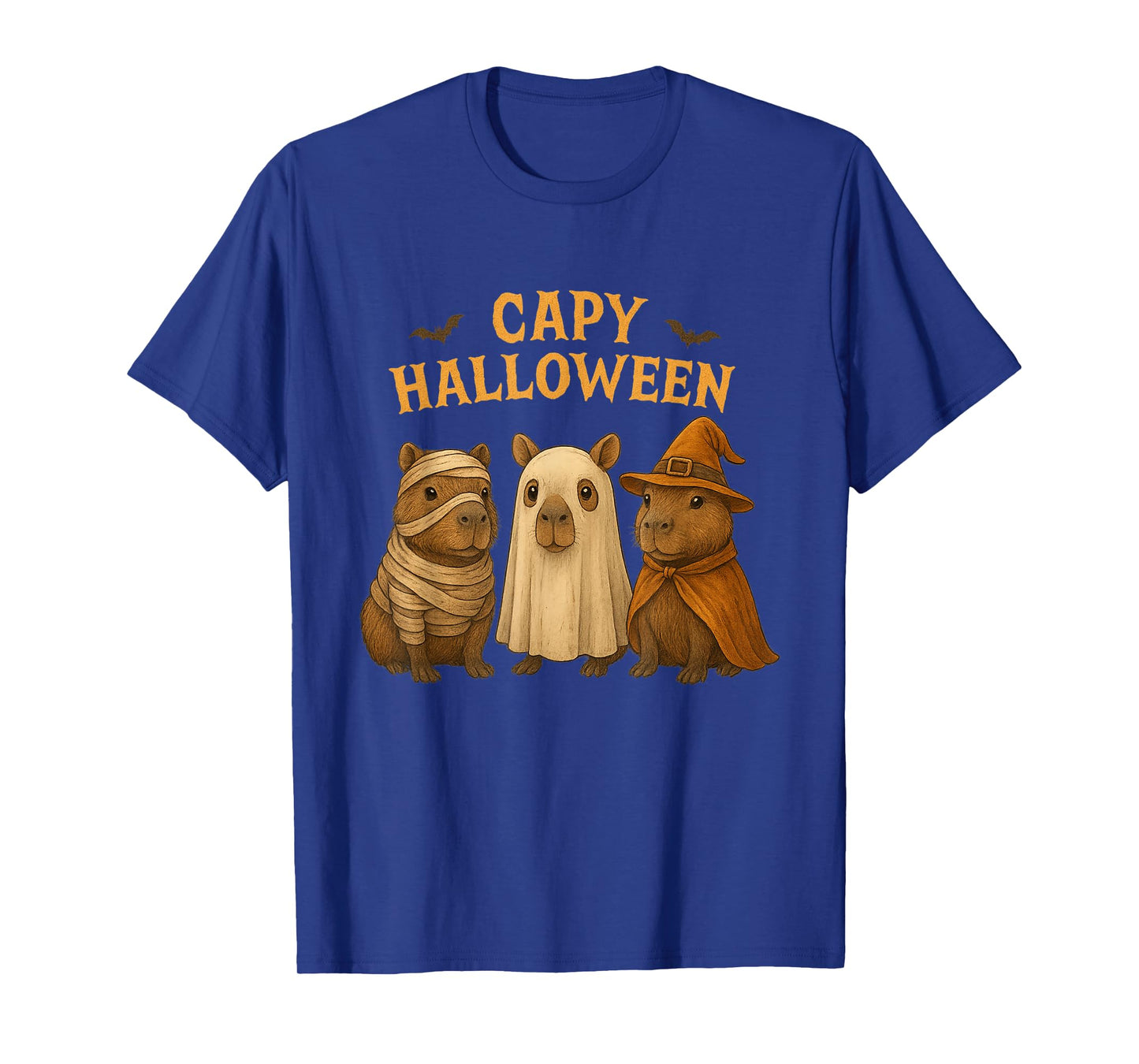 Capy Halloween Boys Girls Cute Capybara Halloween Costume T-Shirt
